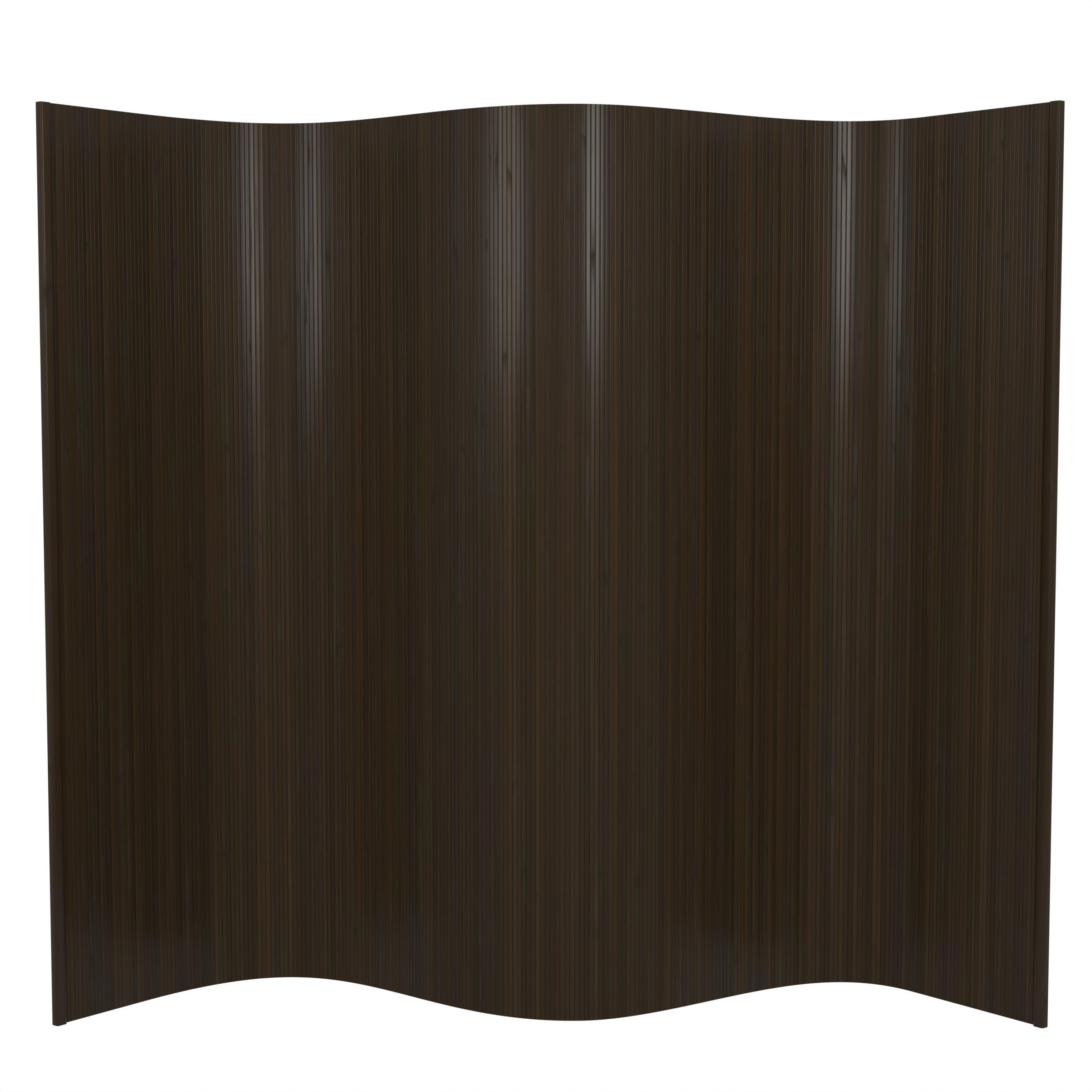 Red Lantern BF-75-DMOC 6-Foot Room Divider Screen in Dark Mocha - Perfect for Home Office, Living Room Partition & Asian-Inspired Decor