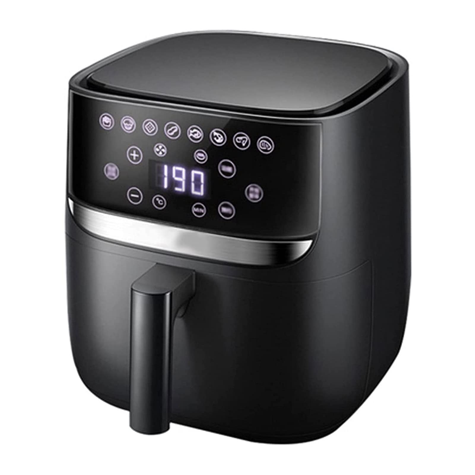HHWKSJ 6L Air Fryer Oven - 4-in-1 Oil-Free Cooker with Roasting, Toasting, Crisping, Dehydrating & Warming Functions - Perfect for Healthy Cooking, Meal Prep & Family Dinners - Black