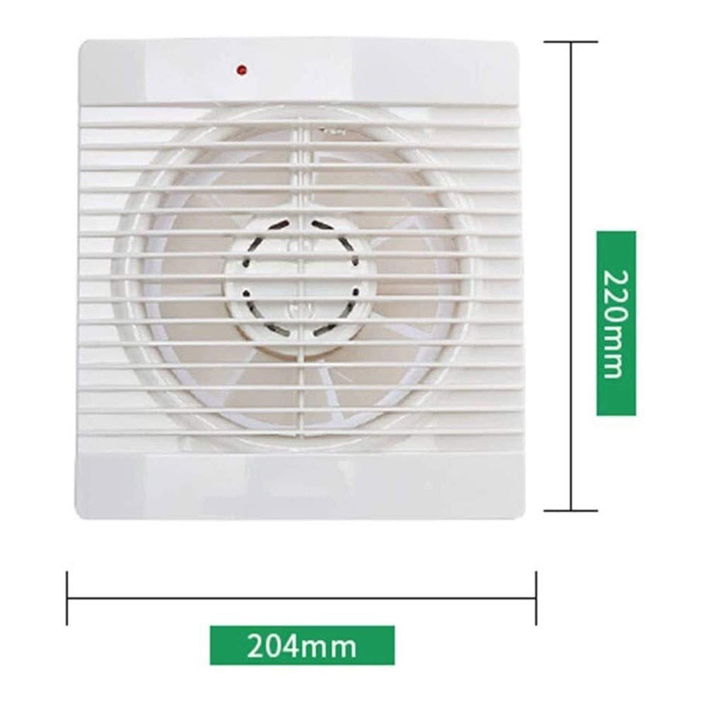 High Power Low Noise Industrial Extractor Fan - Commercial Kitchen & Bathroom Exhaust Fan with Wall Mount Louver - Perfect for Home, Restaurant, Office Ventilation - Living Room, Bedroom, Bathroom & Kitchen Use