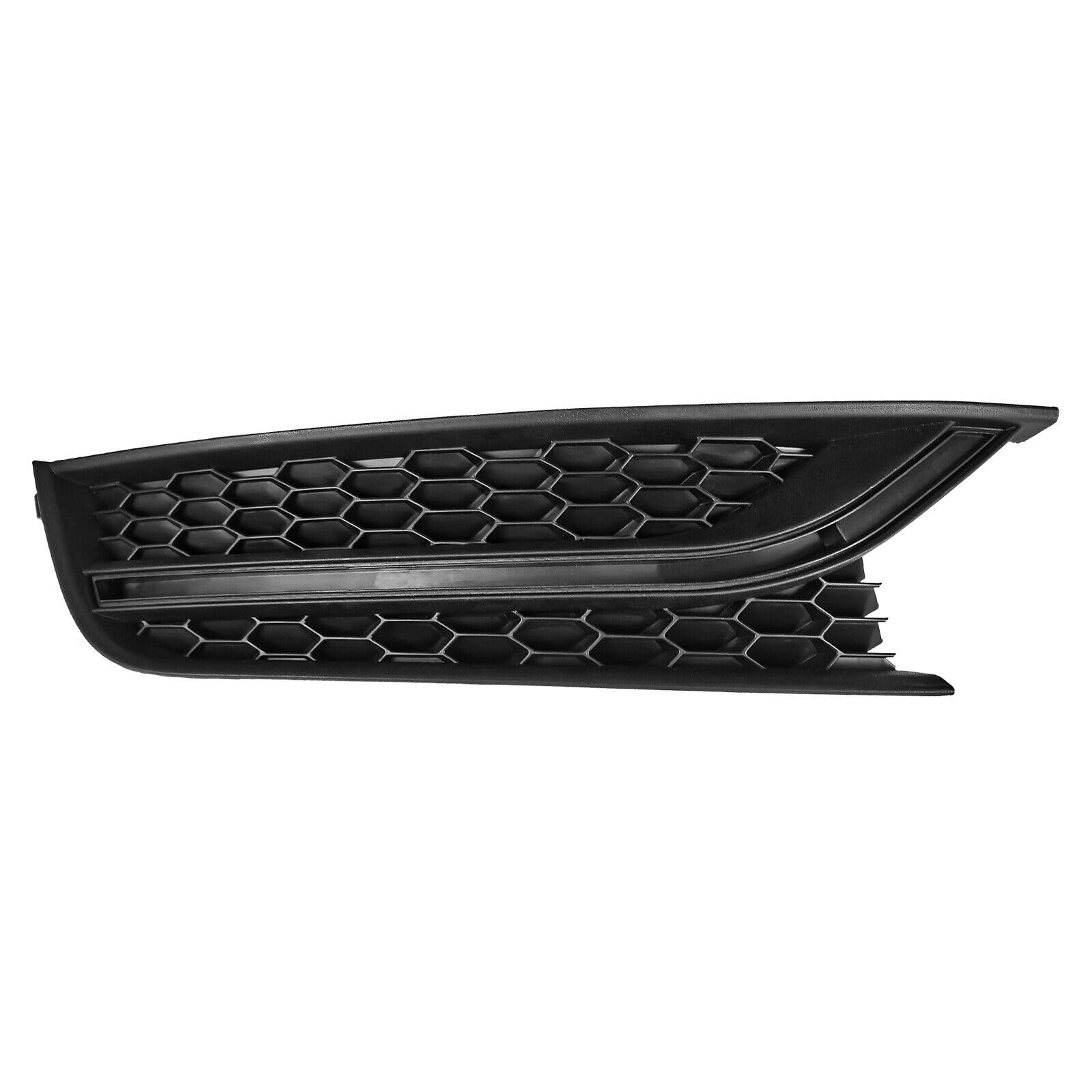 2012-2015 Volkswagen Passat Front Bumper Upper Chrome Grille with Fog Light Cover Assembly - Perfect Replacement for VW Sedan Models | Enhances Vehicle Appearance & Protection