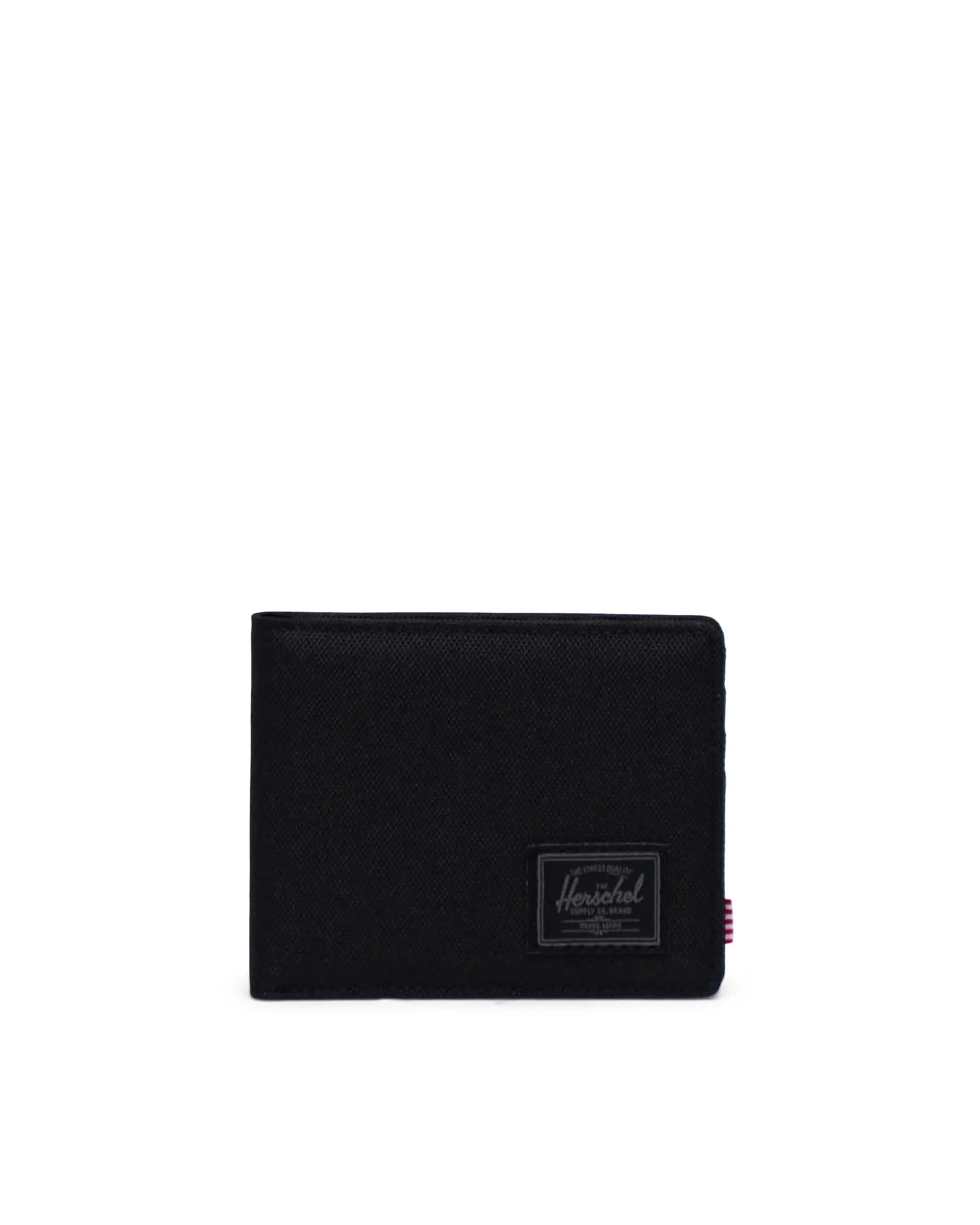 Herschel Roy Wallet - Slim RFID Blocking Leather Bifold Wallet for Men - Black Tonal - Perfect for Everyday Carry, Travel & Business Use