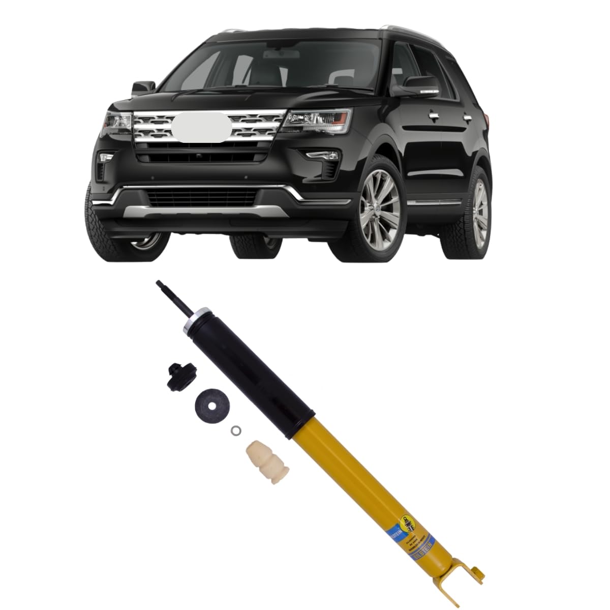 Bilstein B6 Performance Rear Monotube Shock Absorber for 2011-2019 Ford Explorer | 24-266664 | Heavy-Duty Off-Road & Towing Upgrade