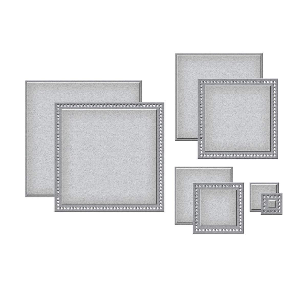 Spellbinders Essential Shapes Die & Hot Foil Plates Bundle - 4-Piece Die Cutting & Foiling Set (BD-0052) for Card Making, Scrapbooking & DIY Crafts