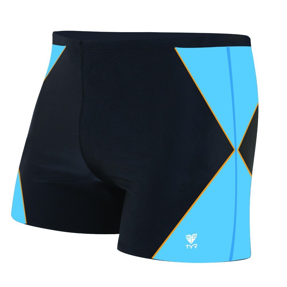 TYR Boys' Alliance Square Leg Swim Trunks - Quick-Dry Active Swimwear for Kids, Pool, Beach & Water Sports