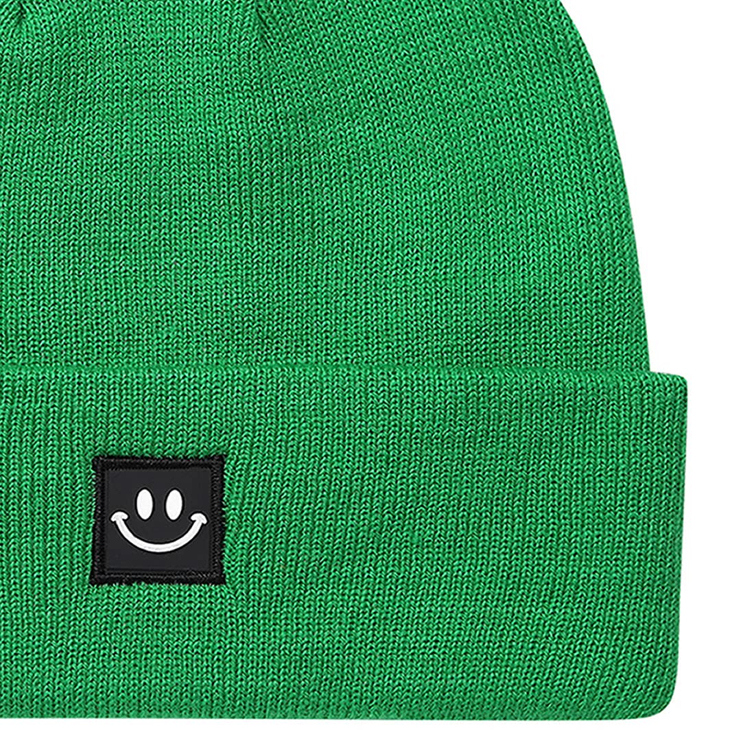 MaxNova Knit Beanie Hat with Smile Face - Warm Winter Hat for Men & Women - Perfect for Skiing, Snowboarding & Outdoor Activities
