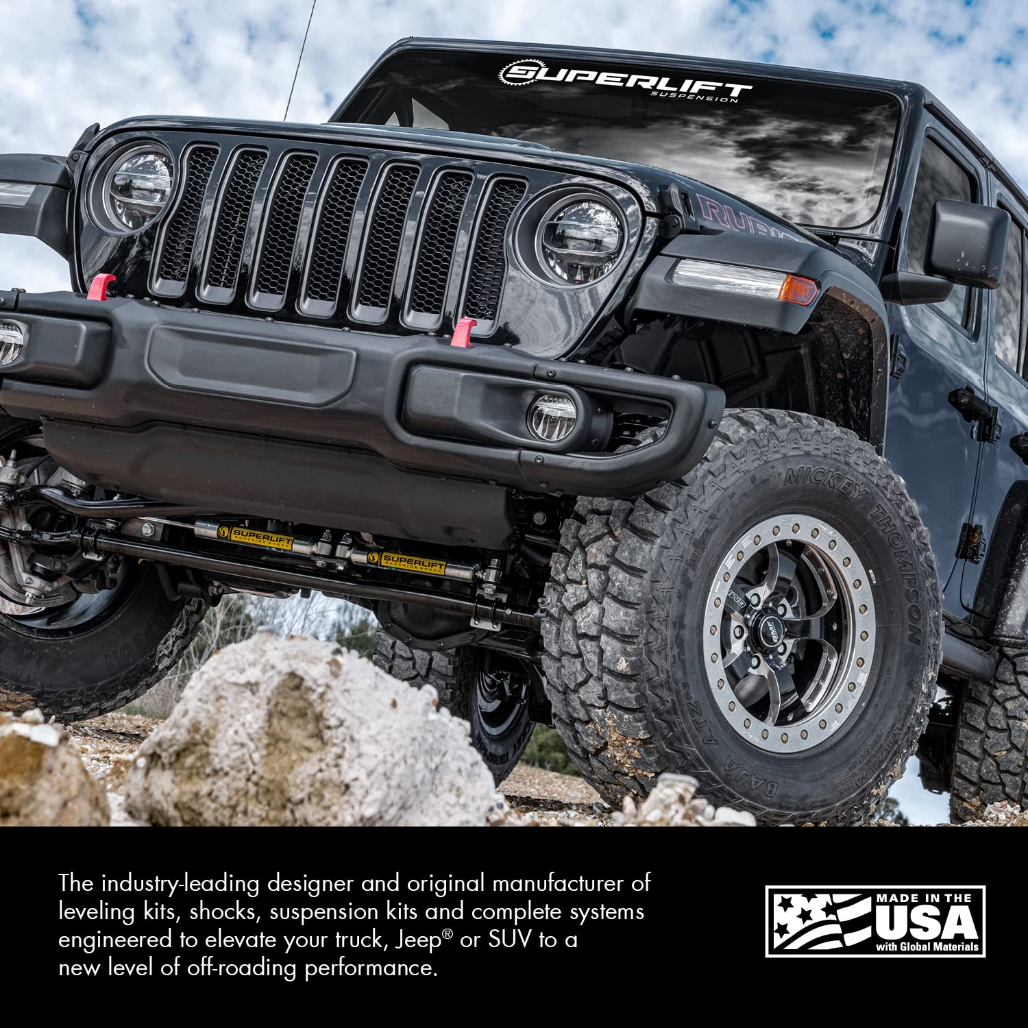 RealTruck SUPERLIFT SUSPENSION Rear Coil Springs for Jeep Wrangler TJ - Heavy Duty 4