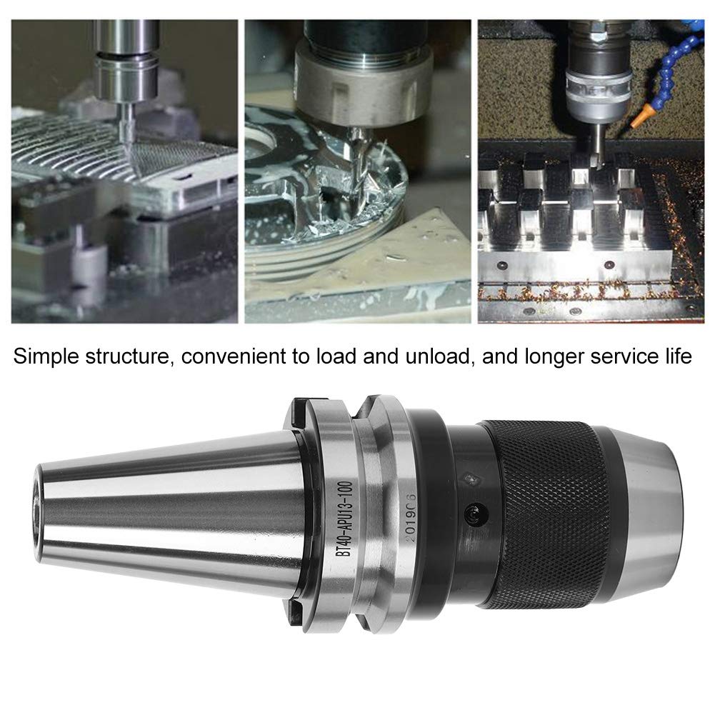BT40 Drill Chuck Tool Holder - High Wear Resistance HRC56 for CNC Milling Machines | Precision Drill Bit Holder for Metalworking & Woodworking | Ideal for Industrial CNC Machining & DIY Projects