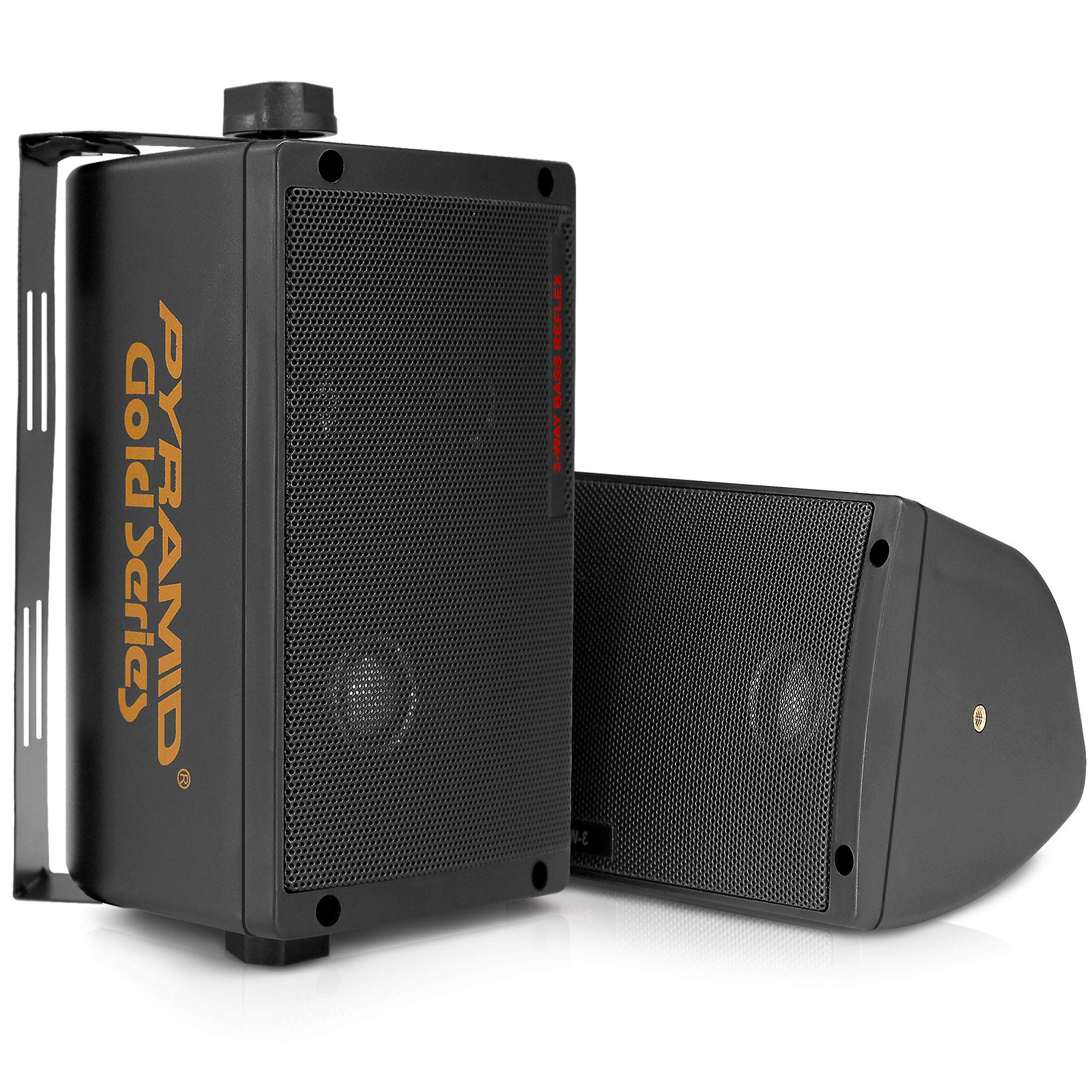 200W Pyramid Outdoor Speaker - 3-Way Mini Box Speaker System with 3.25