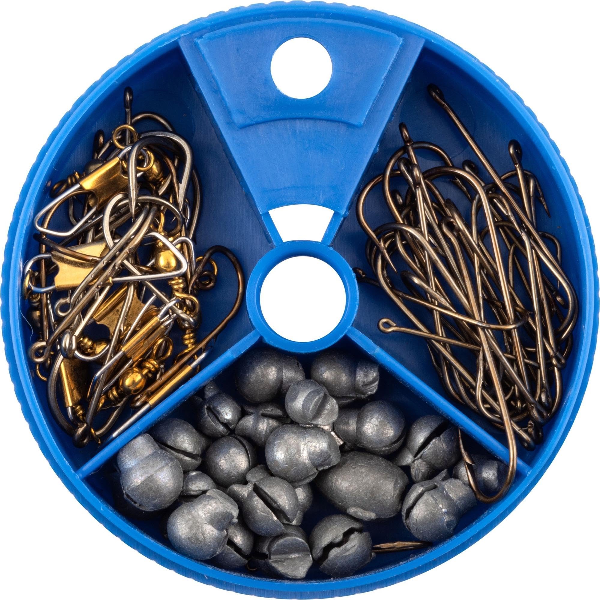 Premium Danielson Fishing Hooks - High Carbon Steel Sharp Hooks for Bass, Trout, Salmon - Saltwater & Freshwater Fishing Gear - Ideal for Boat, Shore, and Ice Fishing Adventures
