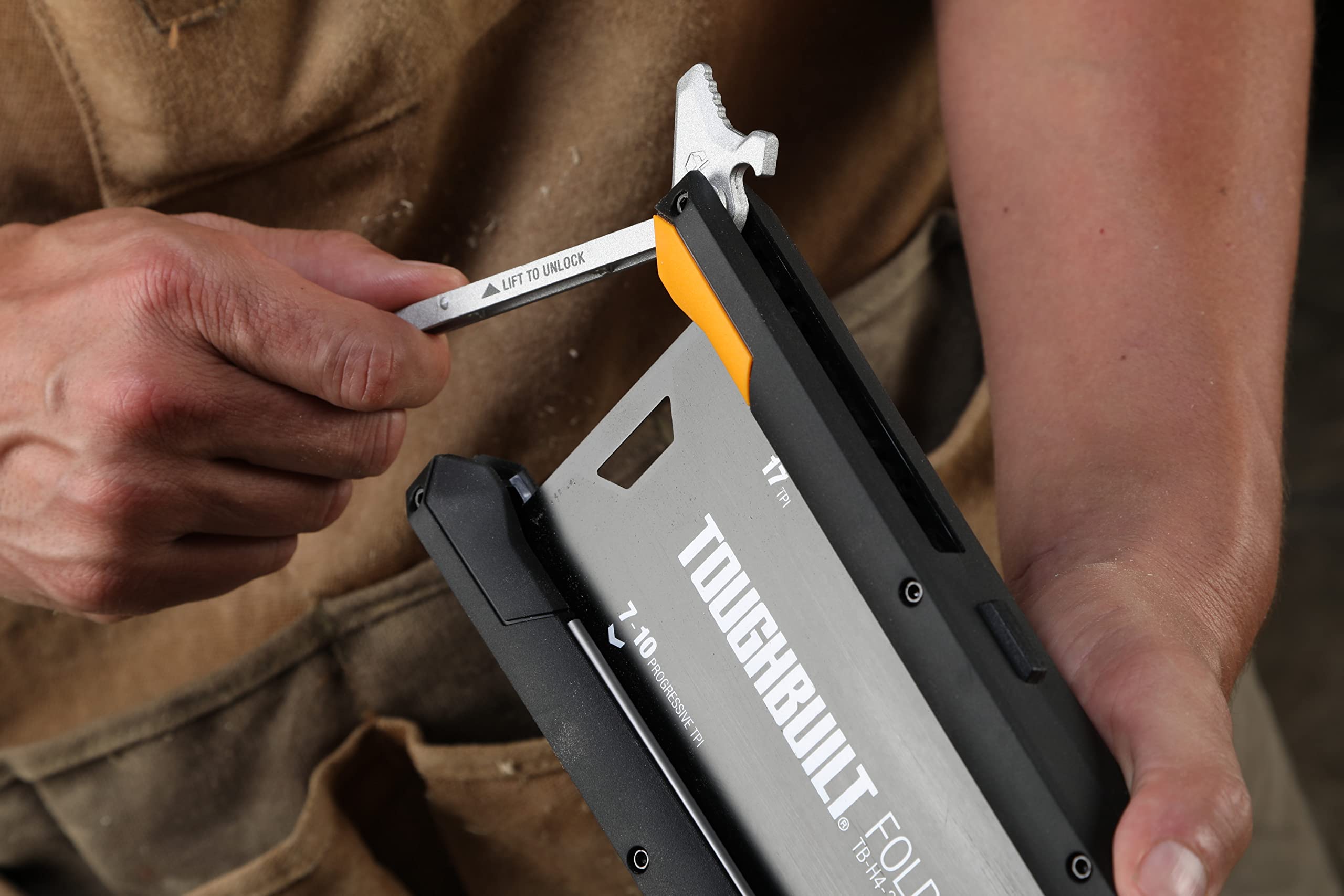 ToughBuilt Folding Pull Saw - Heavy Duty Compact Hand Saw for Woodworking, Camping & DIY Projects (TB-H4-21-2X) | Perfect for Outdoor Adventures, Home Renovation & Emergency Kits