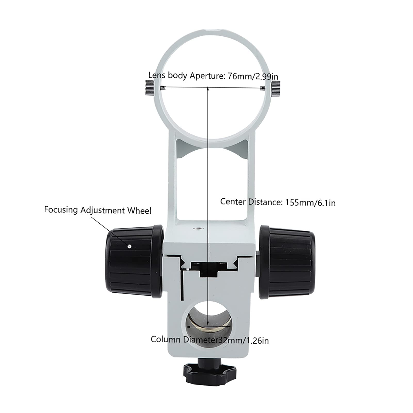 Adjustable Microscope Stand Holder with Bracket Lock - Stable Focusing Bracket for Microscopes - Perfect for Lab Research, Classroom Education & Scientific Observation