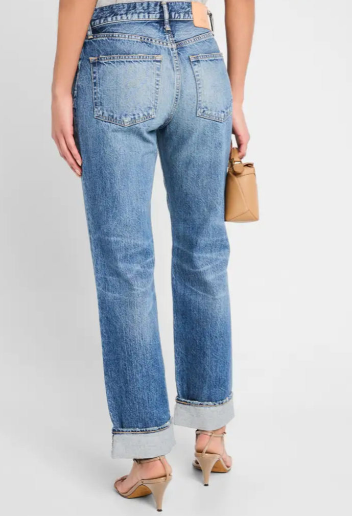 Moussy MV Aquebogue Straight Leg Jeans for Women - High Waist Slim Fit Denim Pants | Perfect for Casual Wear, Office & Date Night