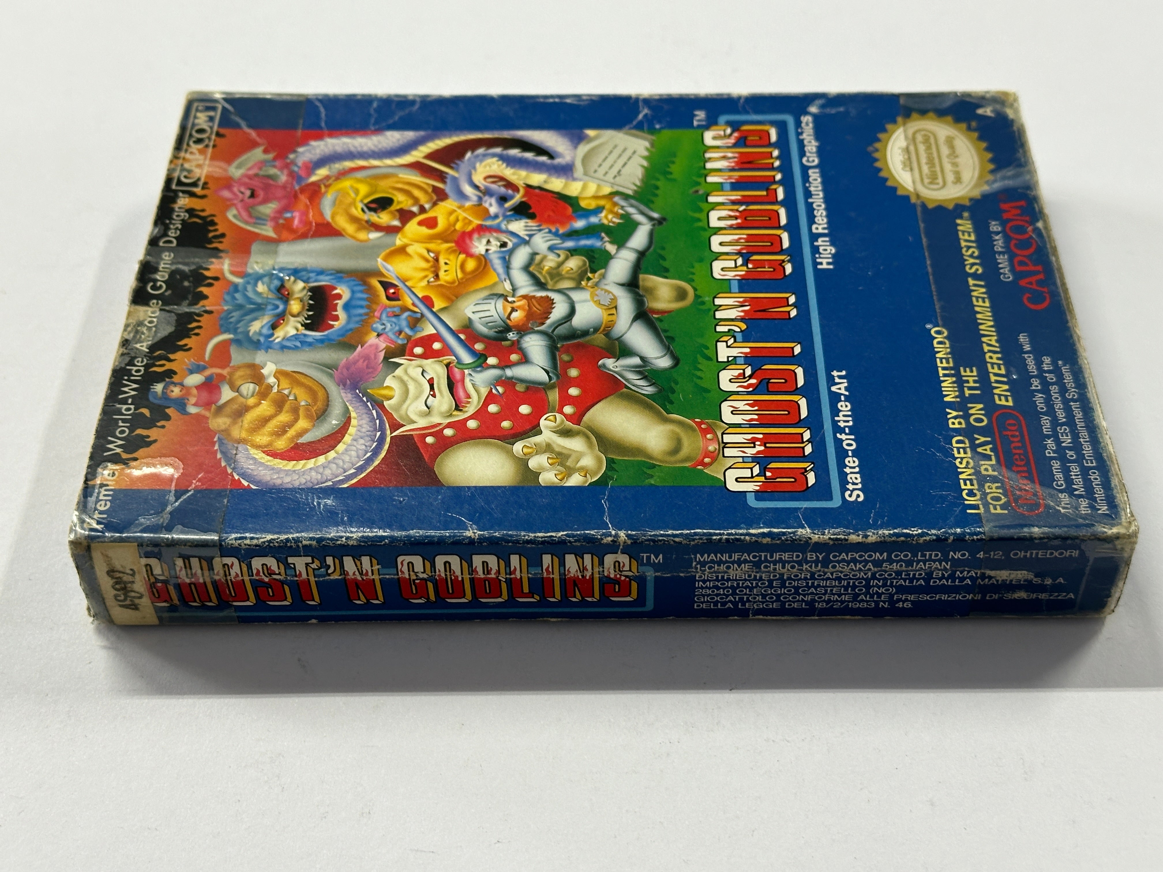 Ghost 'N' Goblins Classic Arcade Game in Original Retro Box - Perfect for Collectors and Vintage Gaming Enthusiasts
