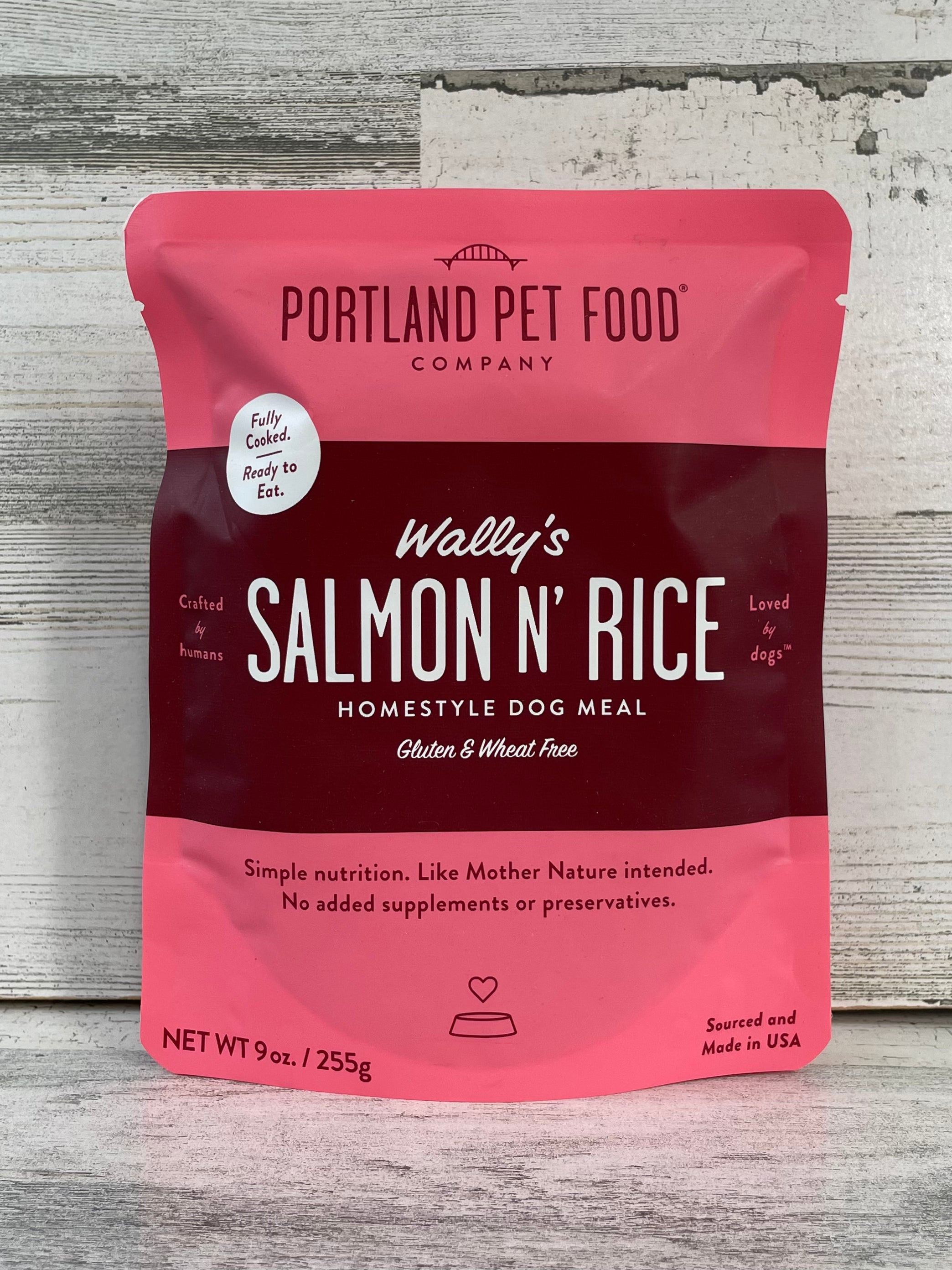 Premium Wally's Salmon & Rice Dog Food - Grain-Free, High-Protein Dry Kibble for Adult Dogs - Made in USA | Perfect for Active Pets & Sensitive Stomachs
