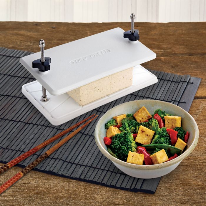 Premium Tofu Press for Asian Cooking - Heavy Duty Stainless Steel Tofu Presser with Adjustable Pressure - Perfect for Making Homemade Tofu, Vegan Recipes & Meal Prep - Ideal for Asian Cuisine, Vegan Diets & Healthy Cooking