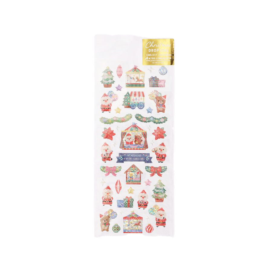 ACTIVE CORP Christmas Stickers - Holiday Decals for Xmas Market, DIY Gifts & Scrapbooking (5g) - Perfect for Cards, Party Decorations & Festive Crafts