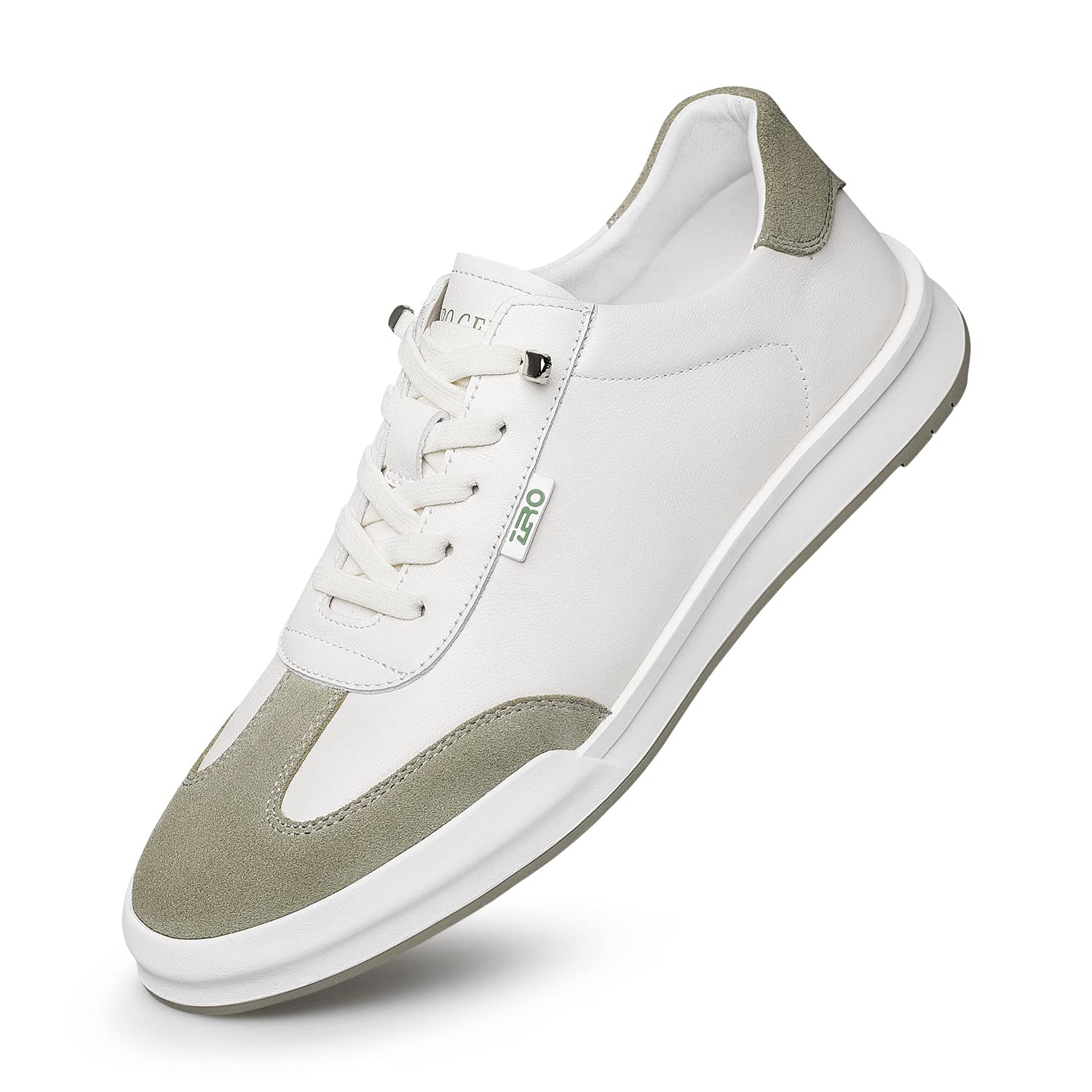 ZRO Men's White Sneakers - Casual Fashion Shoes for Men, Size 22 | Comfortable Walking & Everyday Wear | Perfect for Office, Dating & Travel
