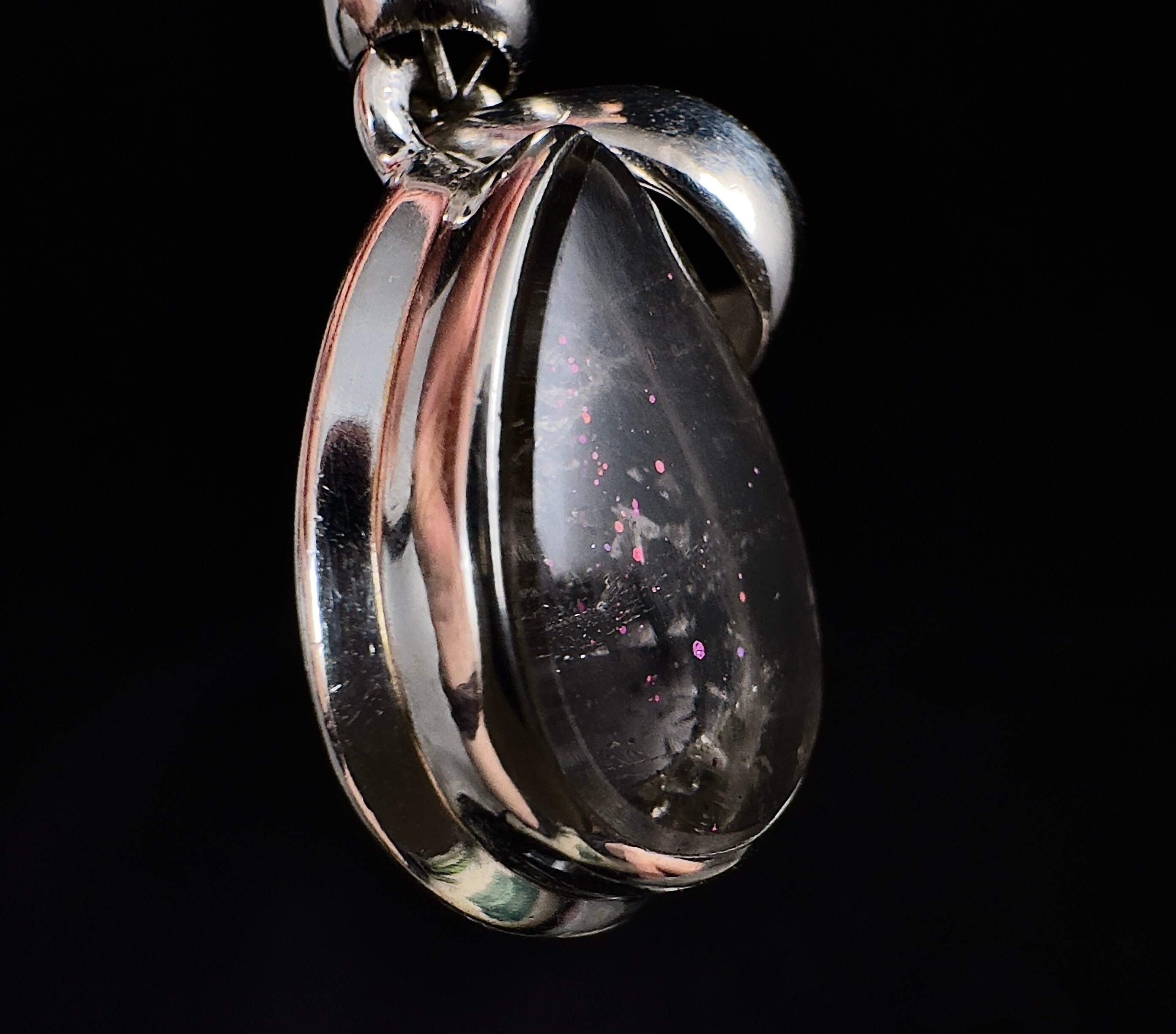 COVELLITE Pink Fire Quartz Crystal Pendant Necklace - Handmade Healing Jewelry with Natural Stones for Women | Spiritual Energy, Chakra Balancing & Meditation Accessory