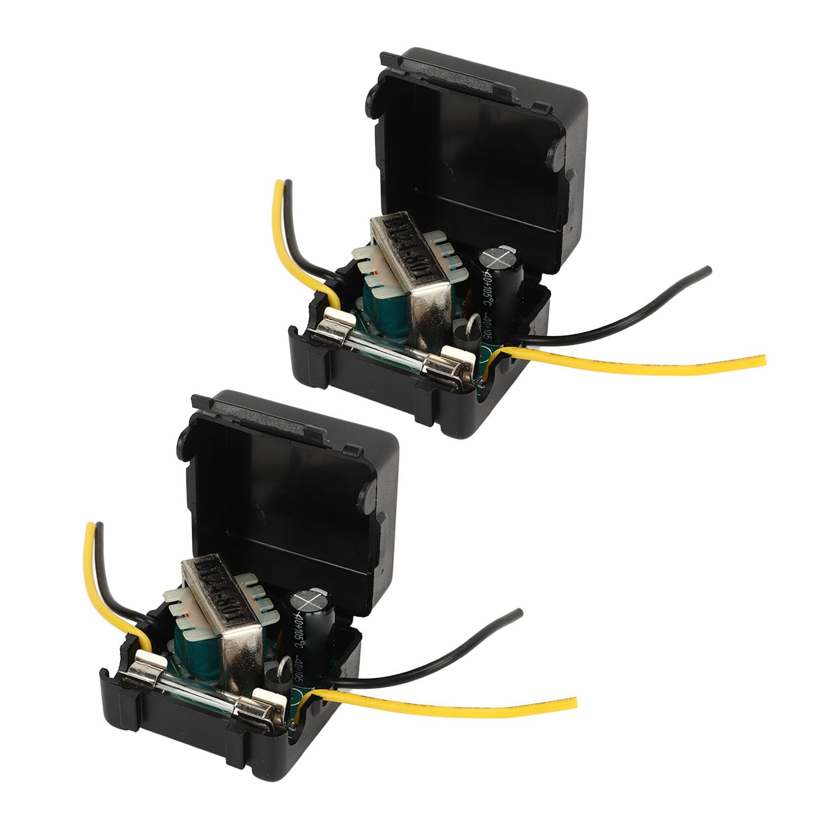 12V Stereo Power Supply Filter - 2 Pack Audio Noise Reduction Power Filter for Equalizers & Amplifiers - Improve Sound Quality for Home & Car Audio Systems