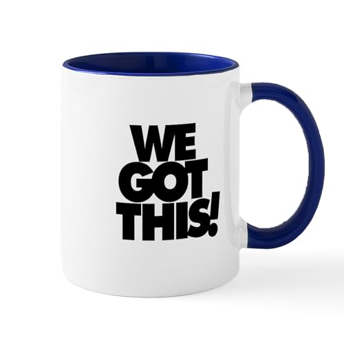 White/Navy Inside - We Got This! Mugs