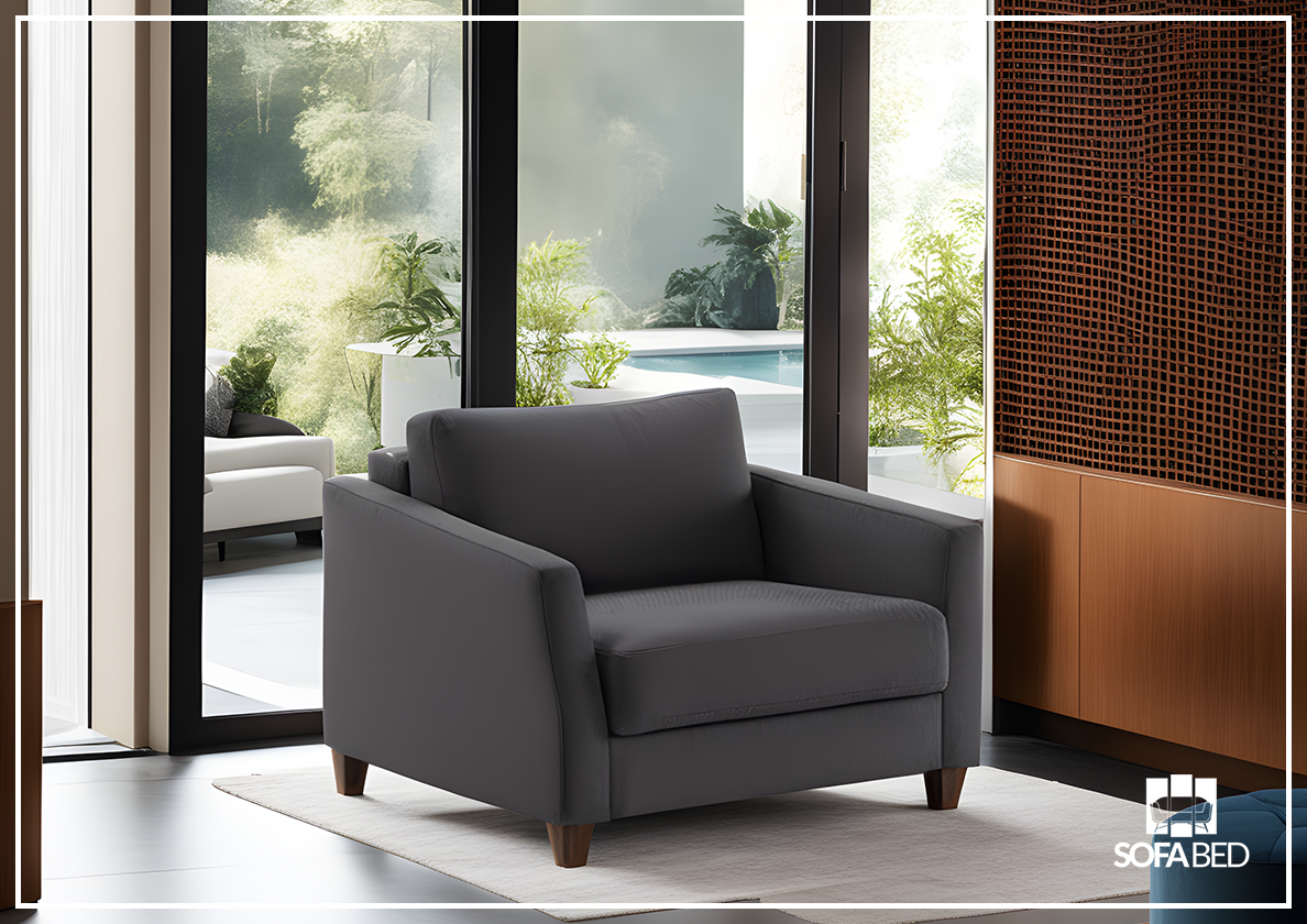 Custom Luonto Monika Fabric Sleeper Sofa - Handmade to Order | Convertible Couch Bed for Small Spaces & Guest Rooms | Perfect for Apartments, Dorms & Home Offices