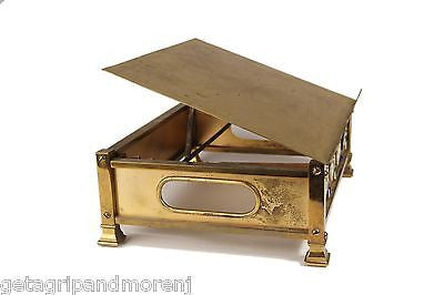 Elegant Brass Bible Book Stand with Gemstone Accents - Perfect for Church, Home Altar & Scripture Reading