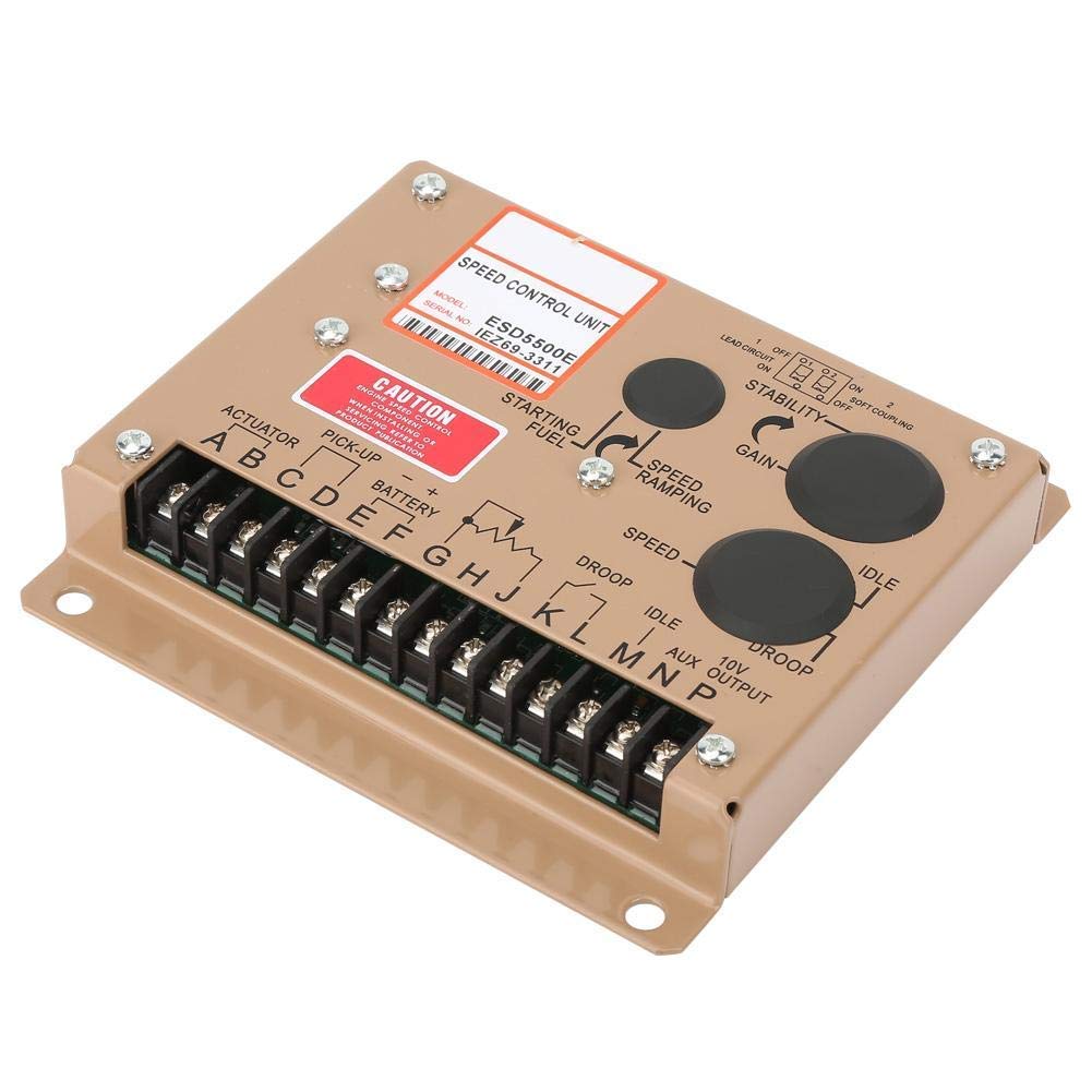 TANGIST ESD5500E Engine Speed Controller - Electronic Governor Generator Control Panel for Engines, Anti-EMI Design - Perfect for Industrial Generators, Marine Engines & Power Equipment