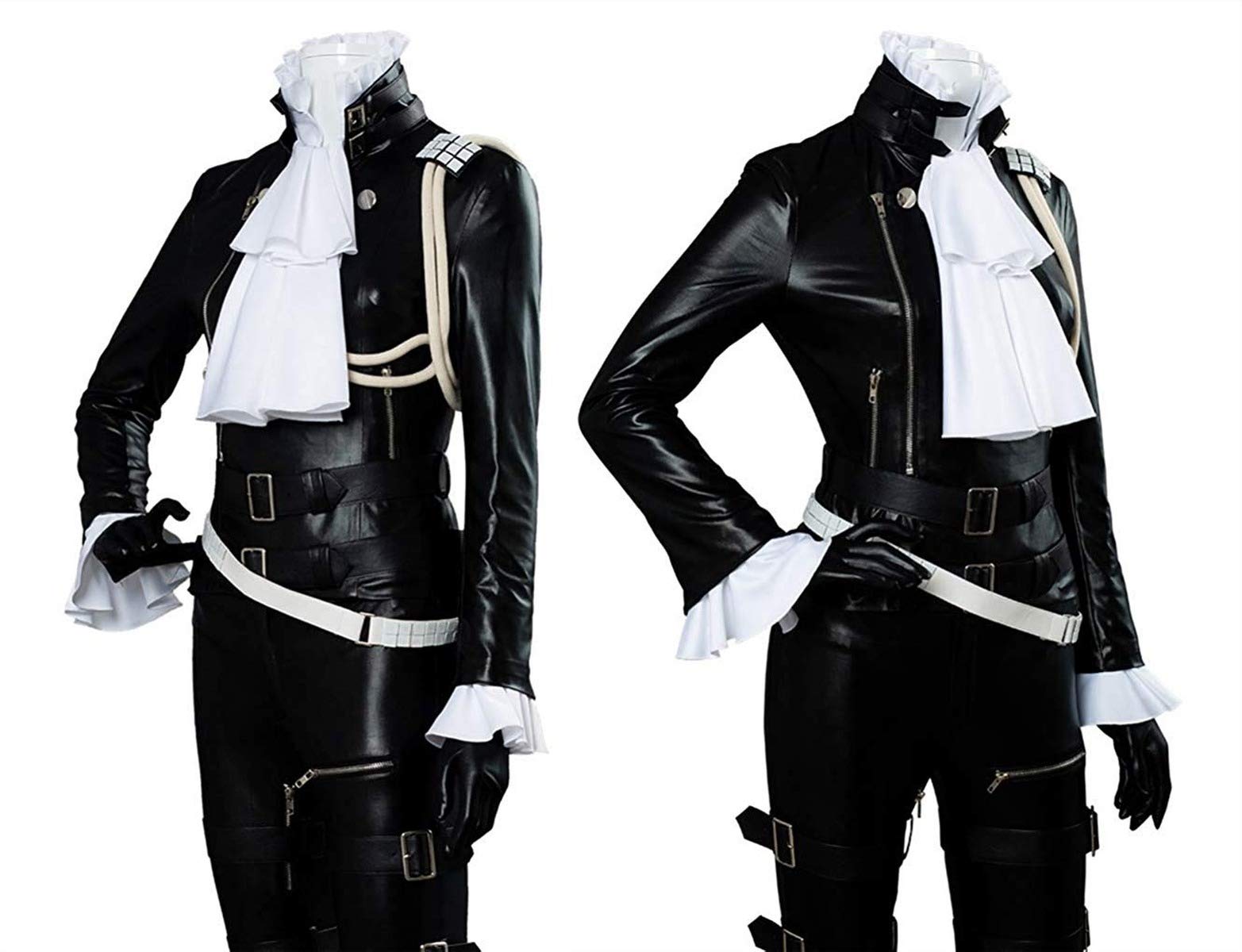 LIO FOTIA Cosplay Costume Set - Leather Jacket & Tights Uniform for Anime Fans | Perfect for Halloween, Conventions & Role-Playing Events
