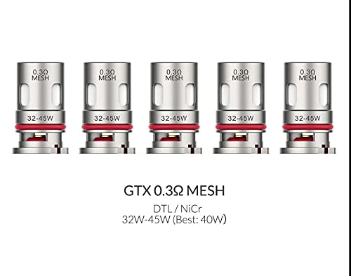Vaporesso GTX 0.15ohm Mesh Coil Replacement - Compatible with GEN PT60/PT80S, LUXE X/XR/XR MAX Kits - No Nicotine No Liquid - Perfect for Vaping Enthusiasts & Cloud Chasing