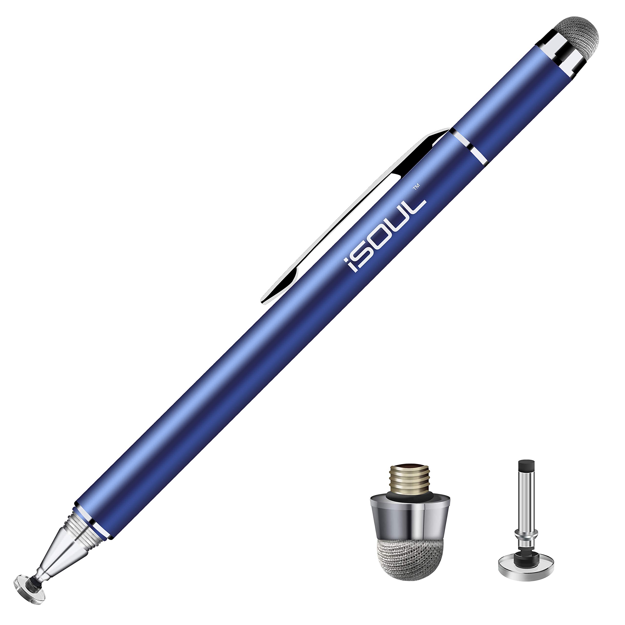 iSOUL Stylus Pen for Touch Screens - High Sensitivity Fine Point Stylus Pencil Compatible with iPad, Tablet, Android, iPhone, iPad Pro/Air & All Devices - Perfect for Drawing, Note-Taking & Digital Signatures