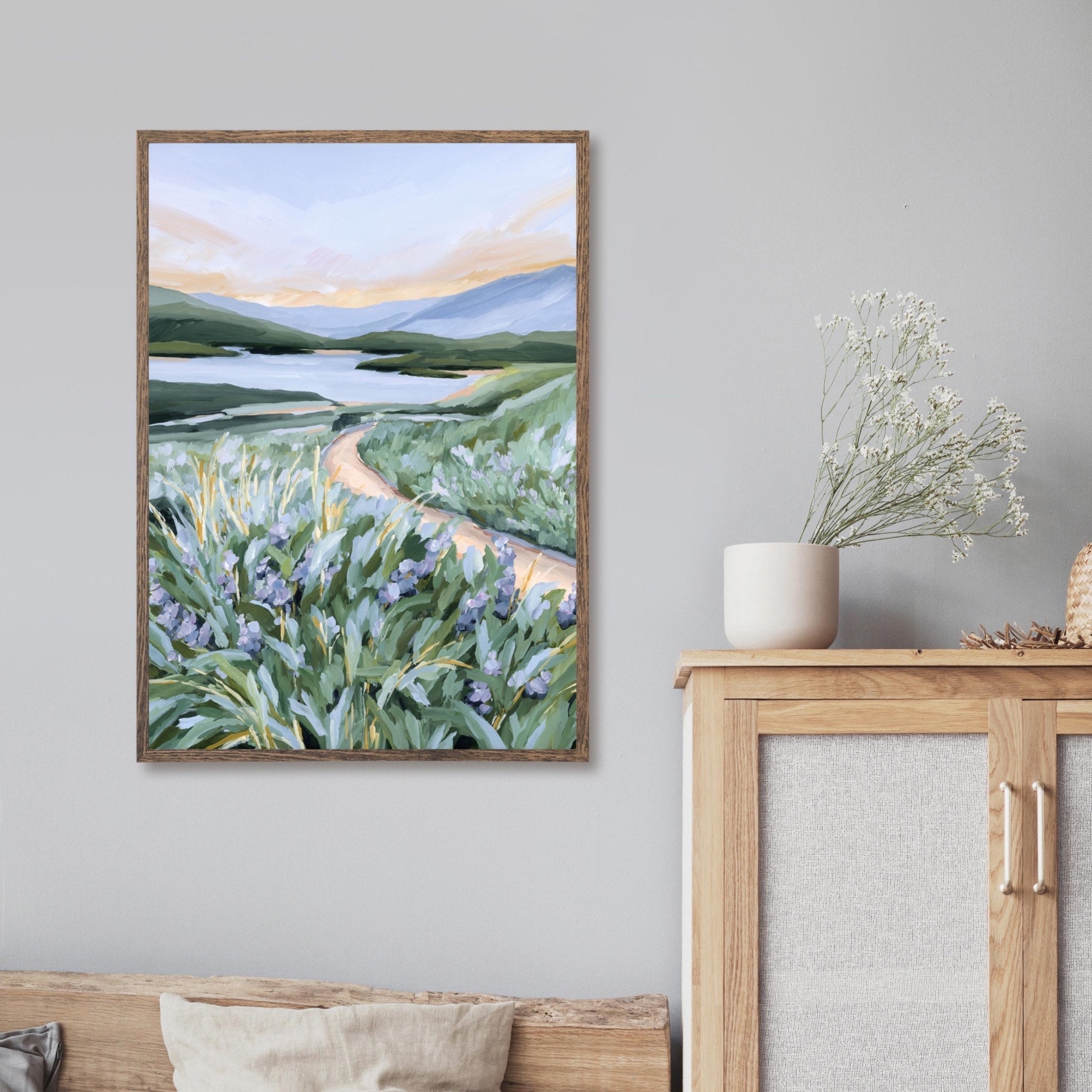 Among the Wildflowers Art Print - Vibrant Floral Wall Decor for Living Room, Bedroom & Office - Perfect Gift for Nature Lovers