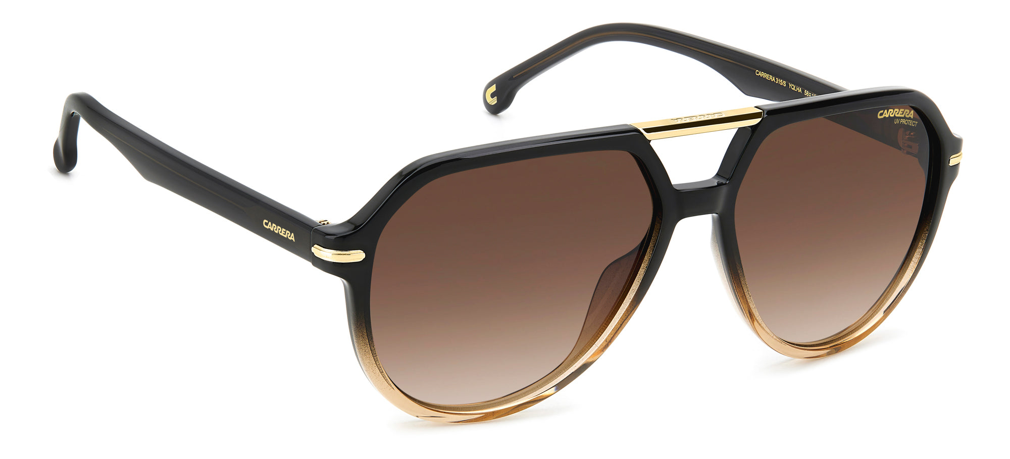 Carrera 315 S Sunglasses - Polarized UV Protection Aviator Style for Men & Women - Perfect for Driving, Outdoor Sports & Fashion Accessories