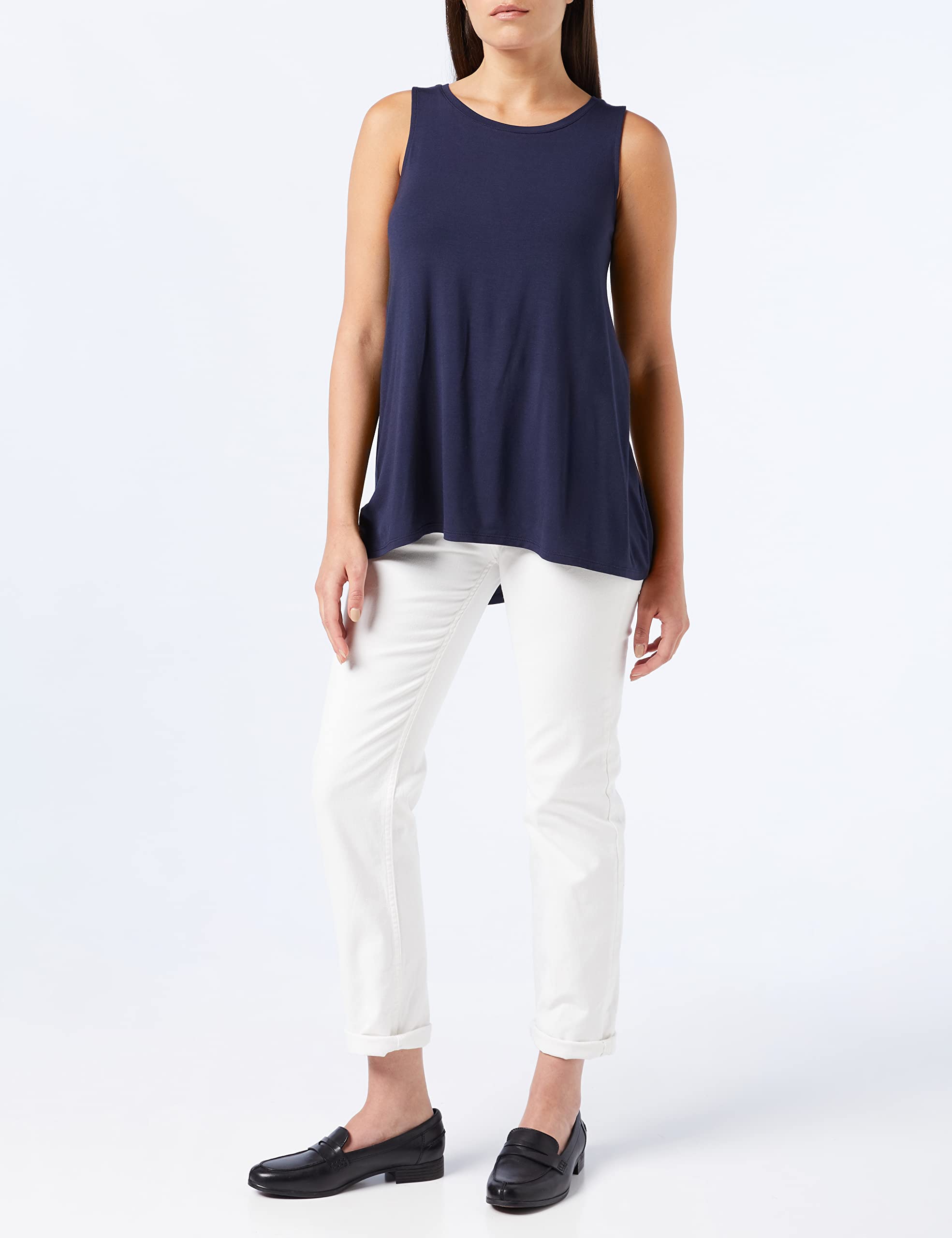 Amazon Essentials Women's Swing Tank Top - Comfortable Plus Size Casual T-Shirt for Everyday Wear, Lounge & Summer Outfits