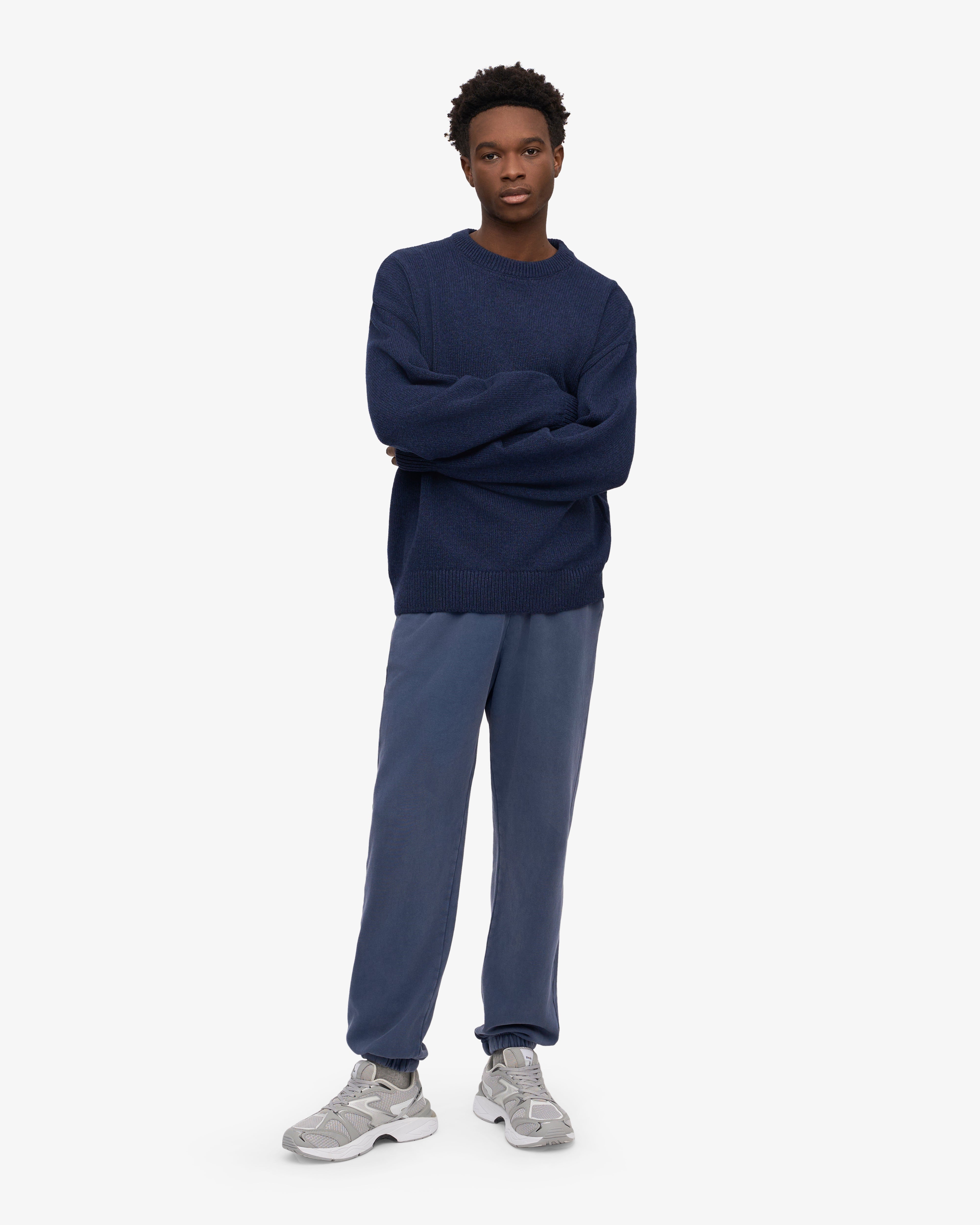 Premium Organic Cotton Sweatpants for Women - Soft & Comfortable Neptune Blue Joggers - Perfect for Yoga, Lounge & Casual Wear