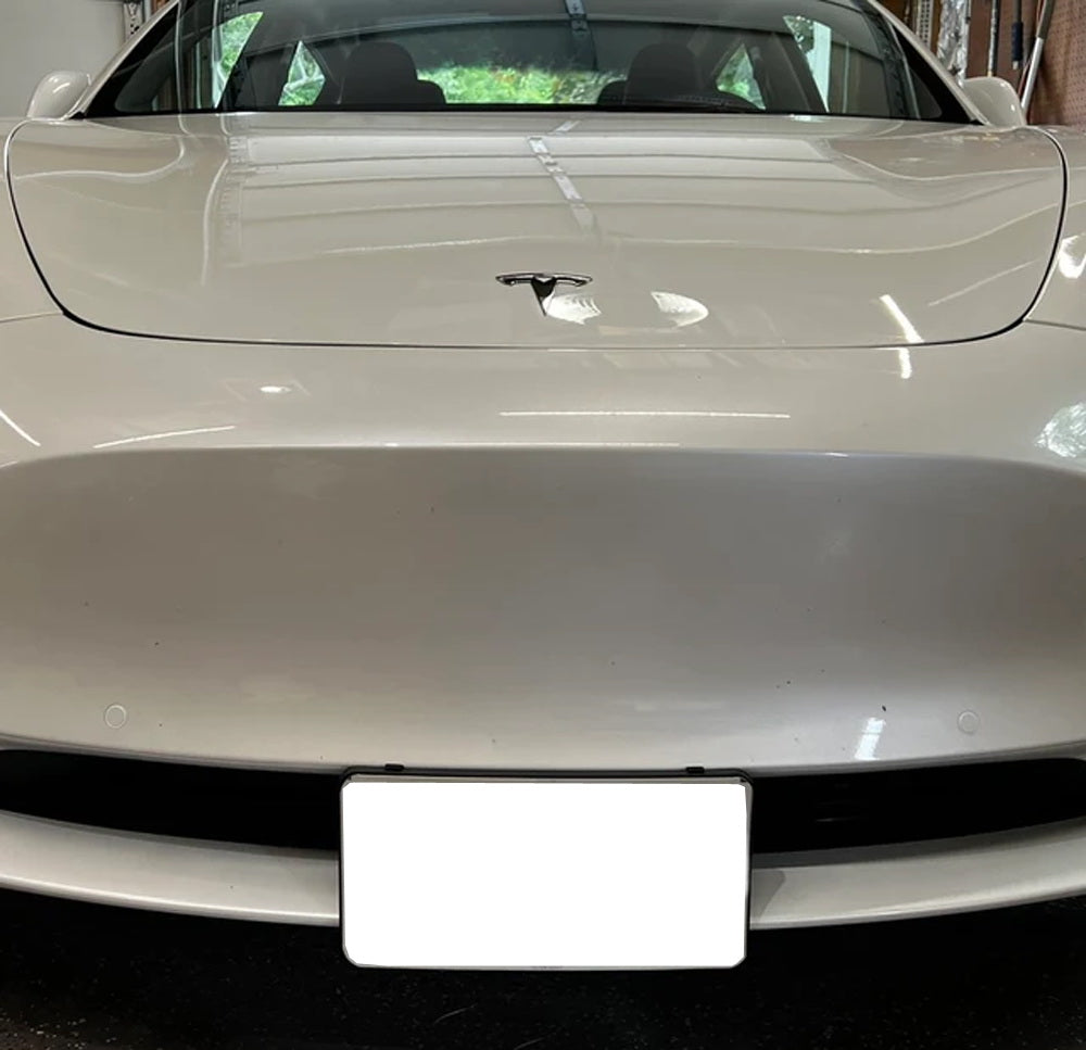 High-Quality Front Lower Bumper Grille Mesh Mount License Plate Bracket for Tesla Model 3 & Y - Durable & Easy Installation for Enhanced Vehicle Protection & Style
