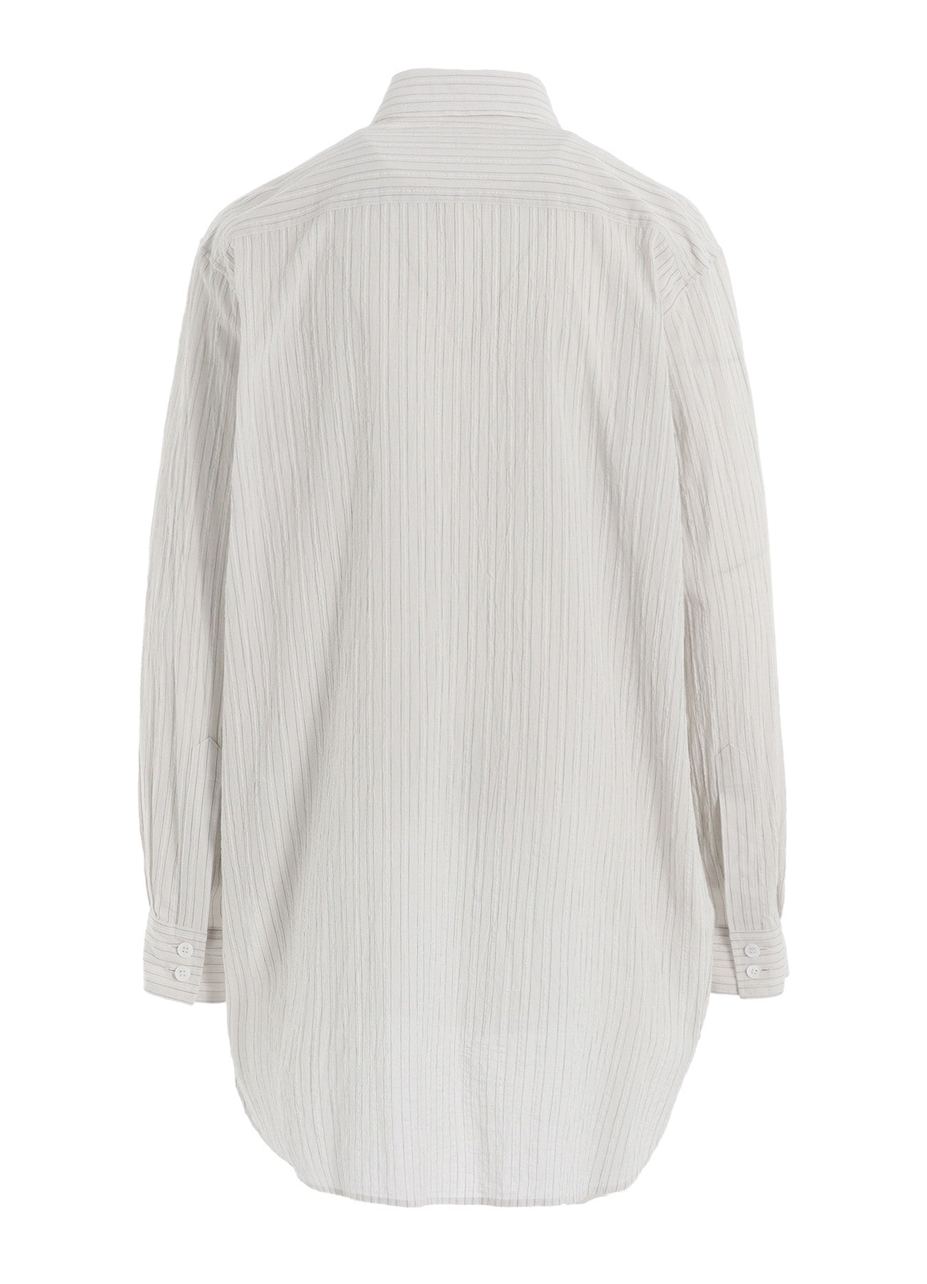 Stylish Cotton Voile Untrimmed Frill Stripe Blouse for Women - Perfect for Casual Outings, Office Wear & Summer Fashion