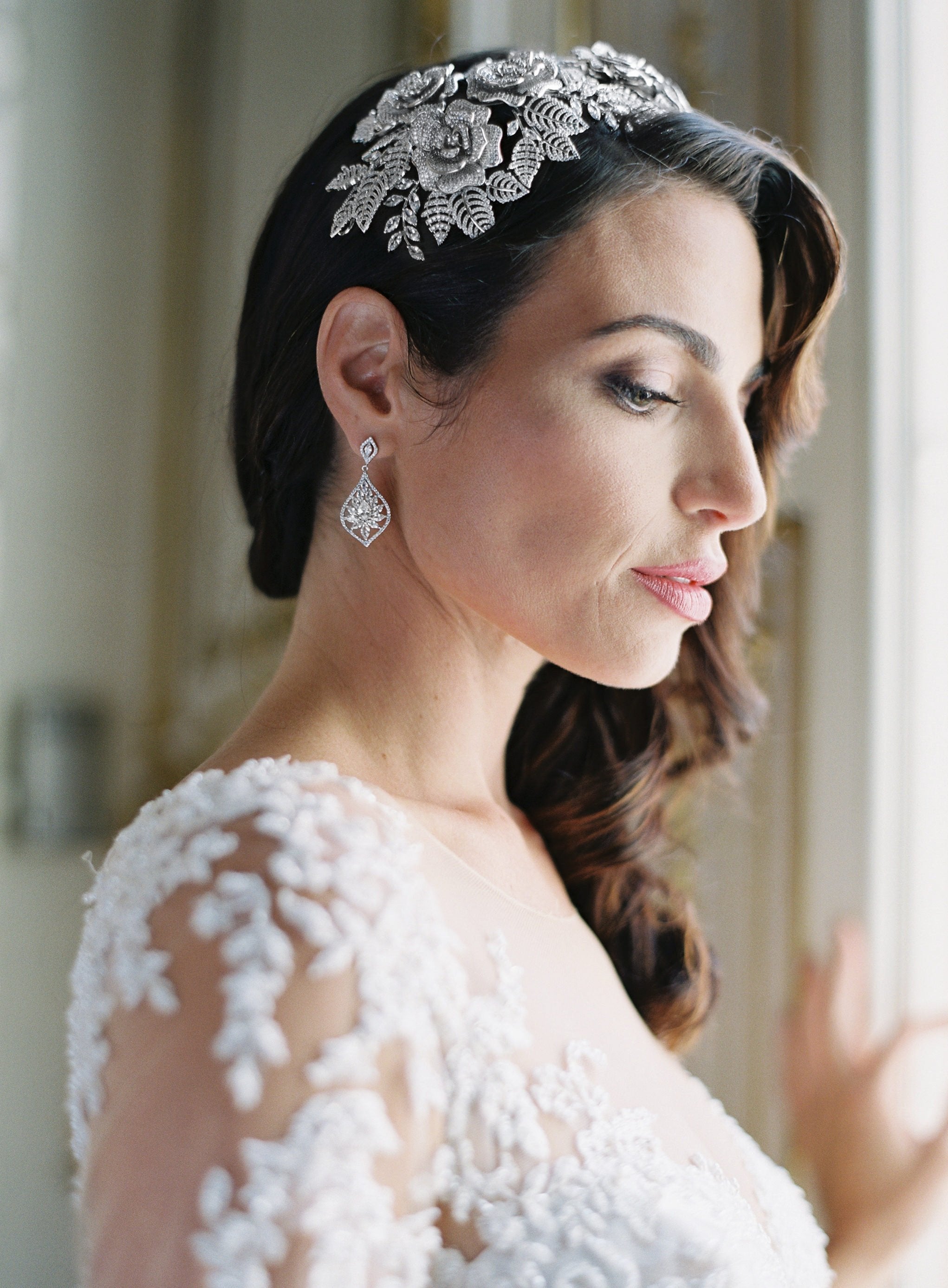 Taylor Gold Bridal Earrings – Elegant Wedding Jewelry for Brides & Bridesmaids | Perfect for Weddings, Engagements & Special Occasions
