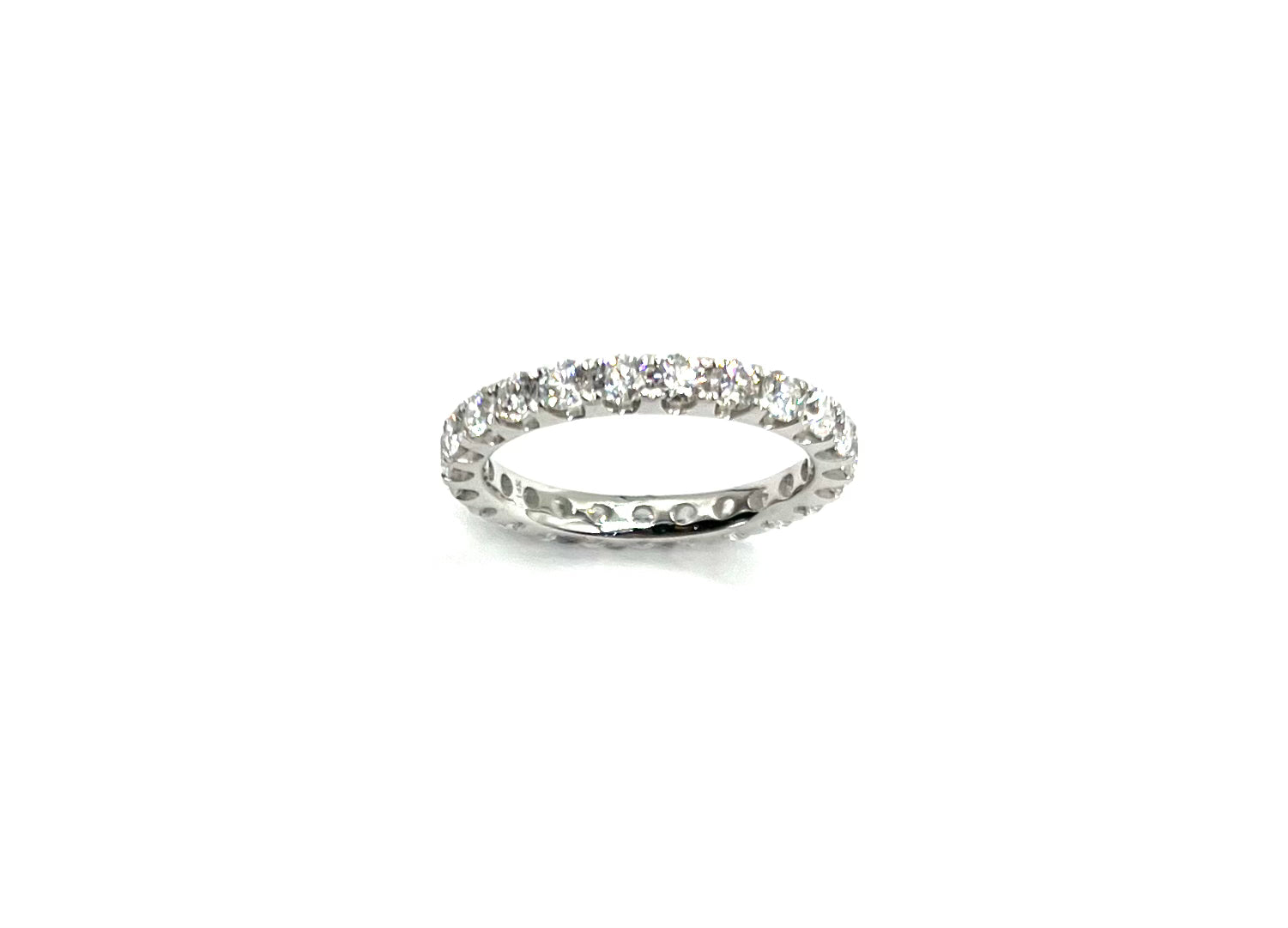 14K White Gold 1.75ctw Lab Grown Diamond Eternity Band Ring for Women - Perfect for Weddings, Anniversaries & Special Occasions