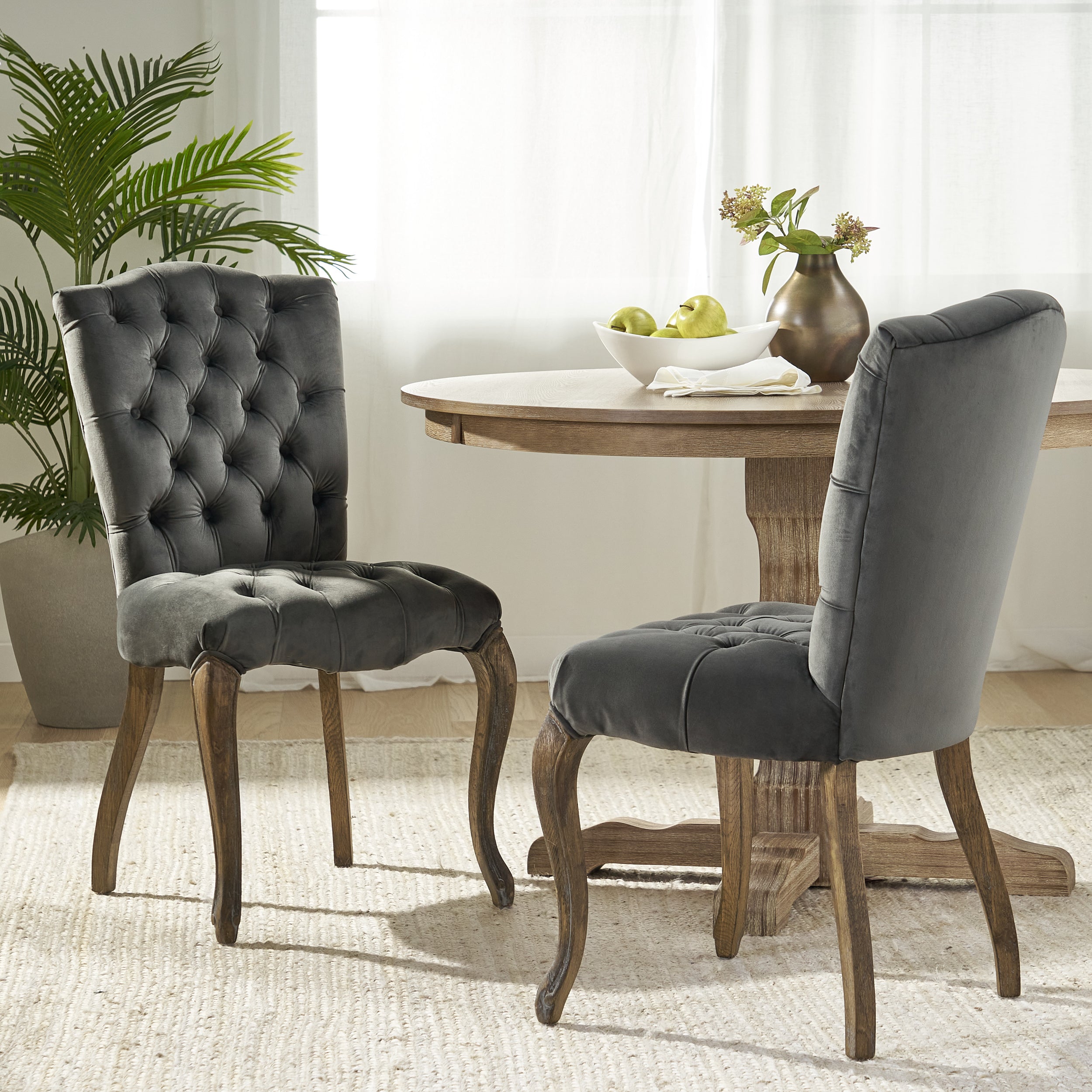 Modern Dining Chairs Set of 2 - MP2 Contemporary Kitchen Chairs with Sturdy Metal Legs for Dining Room, Kitchen, Breakfast Nook & Small Spaces