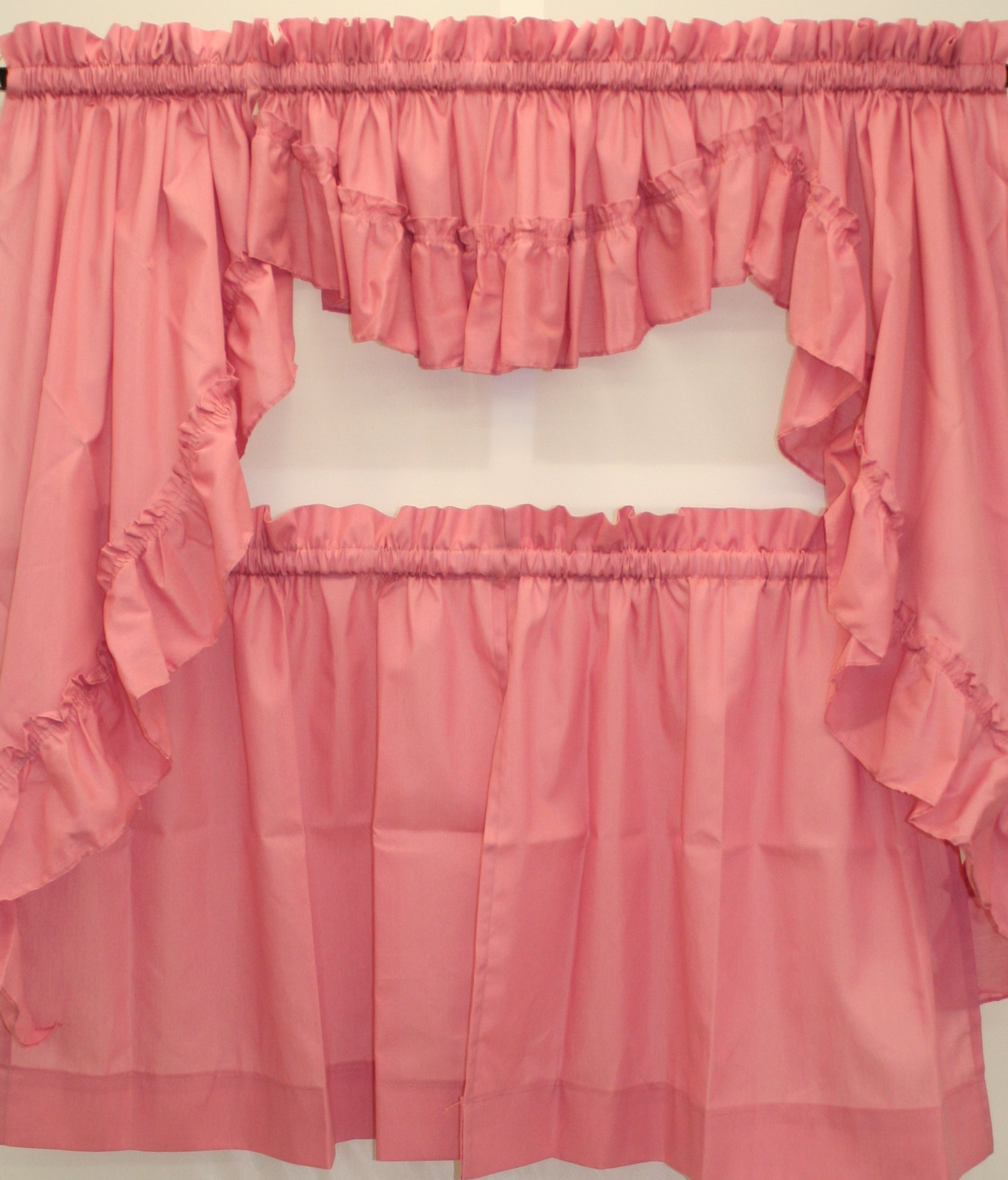 Sally Scoop Insert Valance - Rose Floral Bed Skirt for Queen Size Beds, Home Decor & Bedroom Aesthetic Upgrade