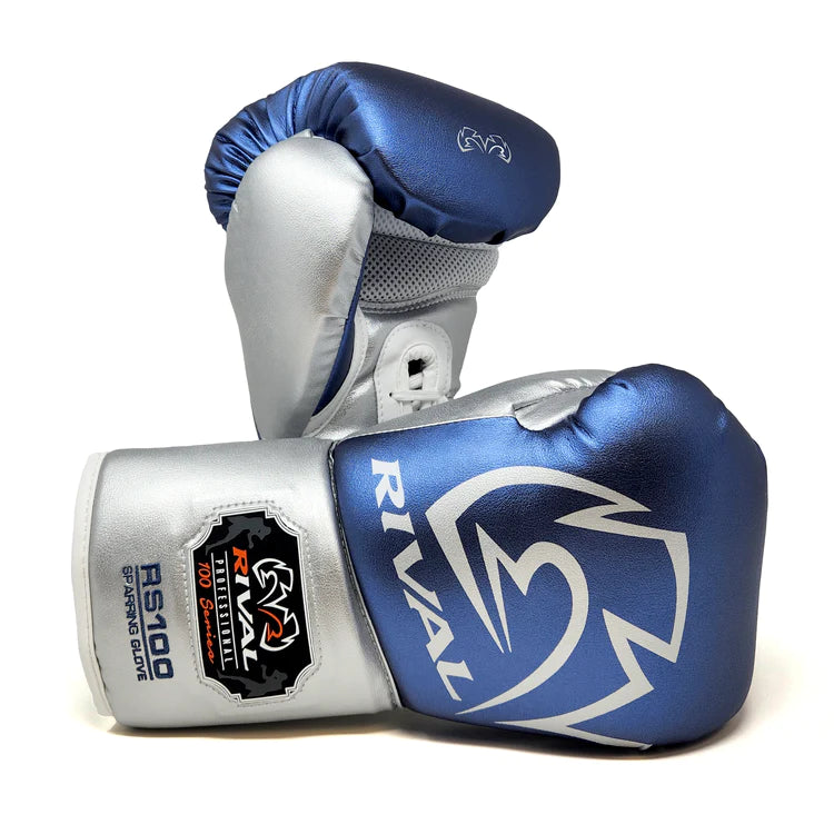 RIVAL RS100 Professional Sparring Gloves for Boxing, MMA & Training – Premium Leather, Wrist Support & Shock Absorption – Perfect for Fighters, Gyms & Home Workouts