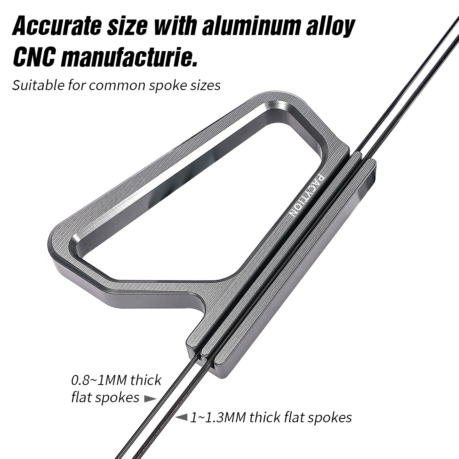 Premium Bicycle Spoke Wrench Tool - Heavy Duty Bike Wheel Spoke Holder for 0.8mm-1.3mm Flat Spokes - Professional Wheel Building & Truing Kit - Prevents Twisting of Bladed Spokes - Ideal for Cycling Enthusiasts & Bike Mechanics (Perfect for Road Bikes, Mountain Bikes & DIY Wheel Repairs)