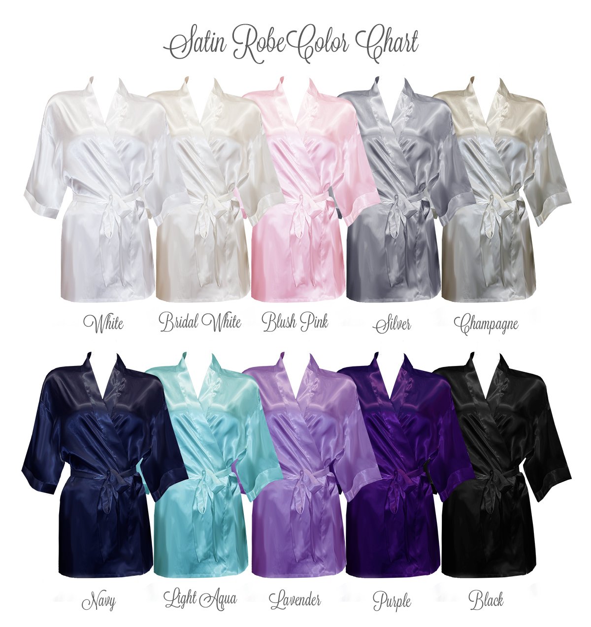 Elegant Satin Bridal Robe for Mother of The Bride – Perfect for Wedding Morning Preparation & Bridal Party Photos
