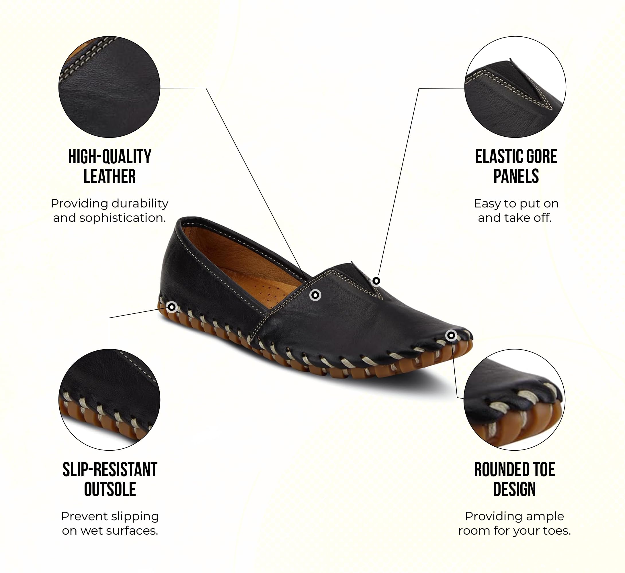Spring Step Women's Kathaleta Moccasin - Comfortable Slip-On Loafers for Women | Casual & Office Wear | Perfect for Walking, Work & Everyday Use
