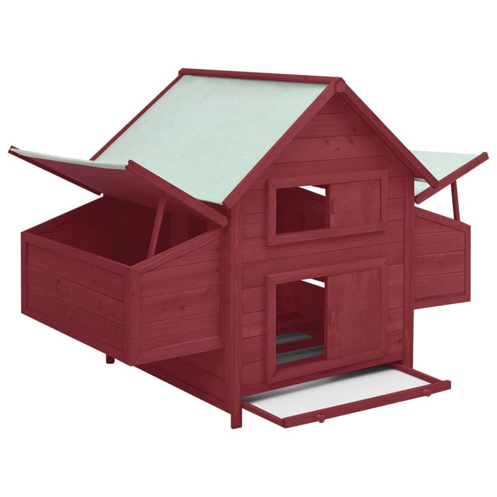 Weatherproof Outdoor Chicken Coop with Nesting Boxes & Pull-Out Tray - 59.8