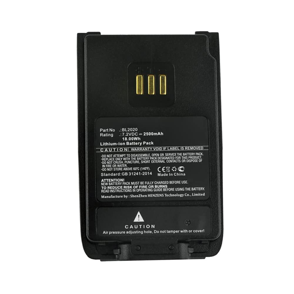 Synergy Digital 2-Way Radio Batteries - 2500mAh Li-ion 7.2V Replacement for Hytera PD660/UL913 & BL2020 (5-Pack) - Perfect for Emergency Responders, Security Teams & Outdoor Adventures
