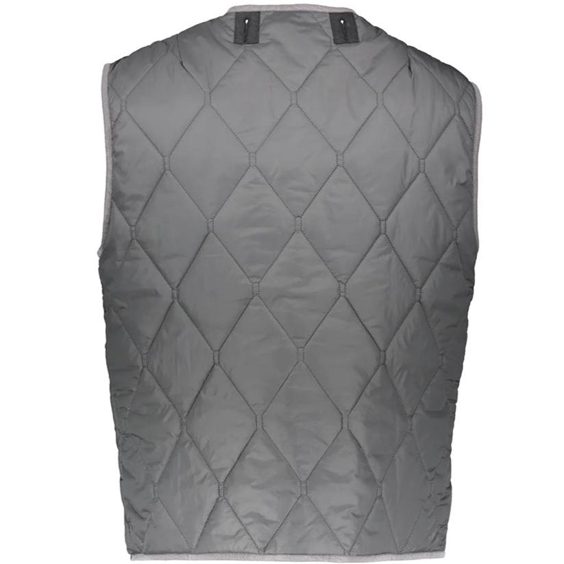 John Elliott Grey Liner Vest for Men - Lightweight Quilted Puffer Vest Jacket for Fall & Winter | Outdoor Activities, Layering, Casual Wear