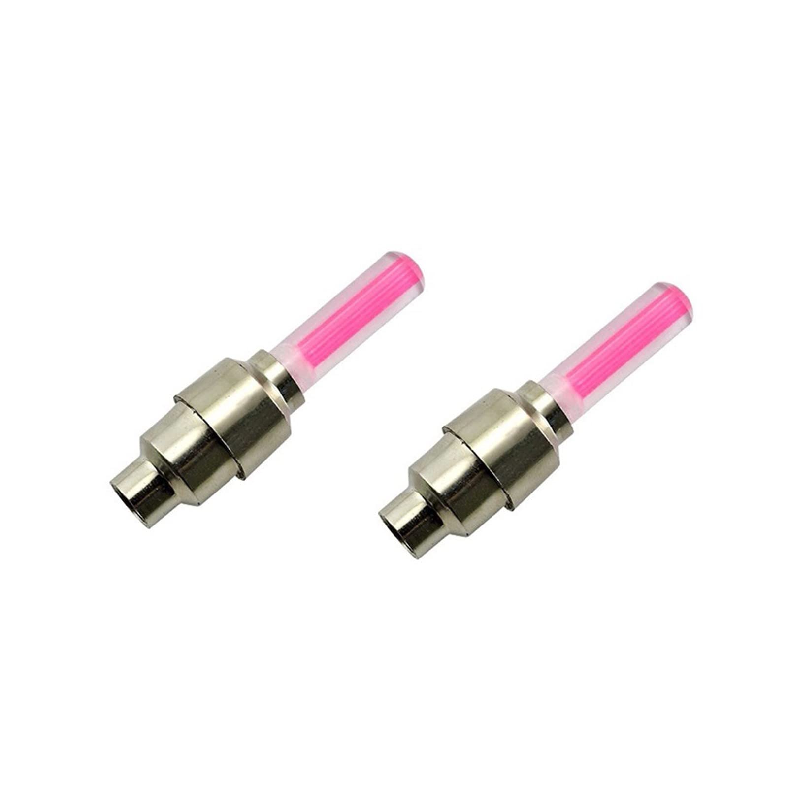2Pcs LED Wheel Valve Caps for Bike, Car, Motorcycle - Glow in The Dark Tire Lights Accessories for Night Riding Safety & Style