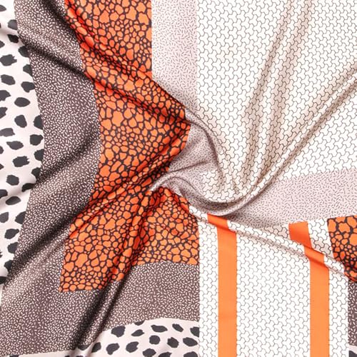 Orange Pattern Stitching