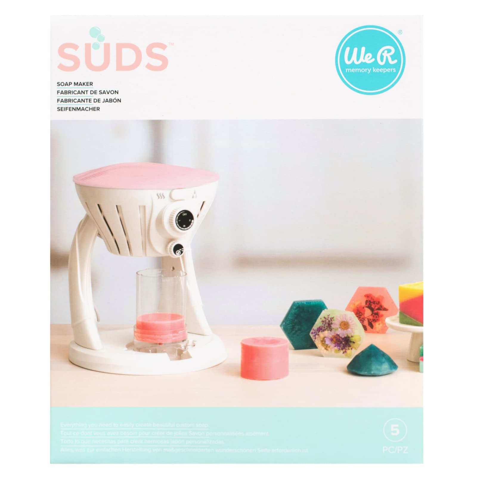 American Crafts We R Makers Suds Soap Making Machine | DIY Custom Soap Maker Kit for Handmade Glycerin & Essential Oil Soaps | Perfect for Home Spa, Gifts & Small Business